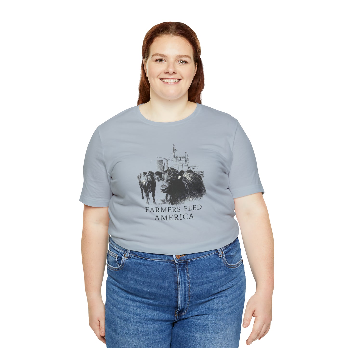 "Farmers Feed America" Unisex Jersey Short Sleeve Tee