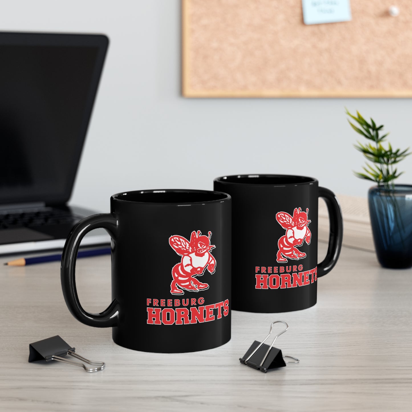 Freeburg Hornets 11oz Black Mug