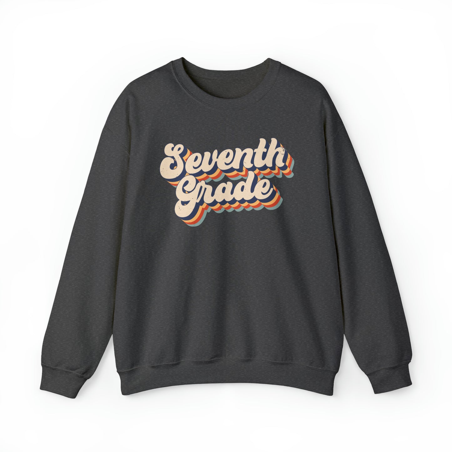 Retro Seventh Grade Unisex Heavy Blend™ Crewneck Sweatshirt