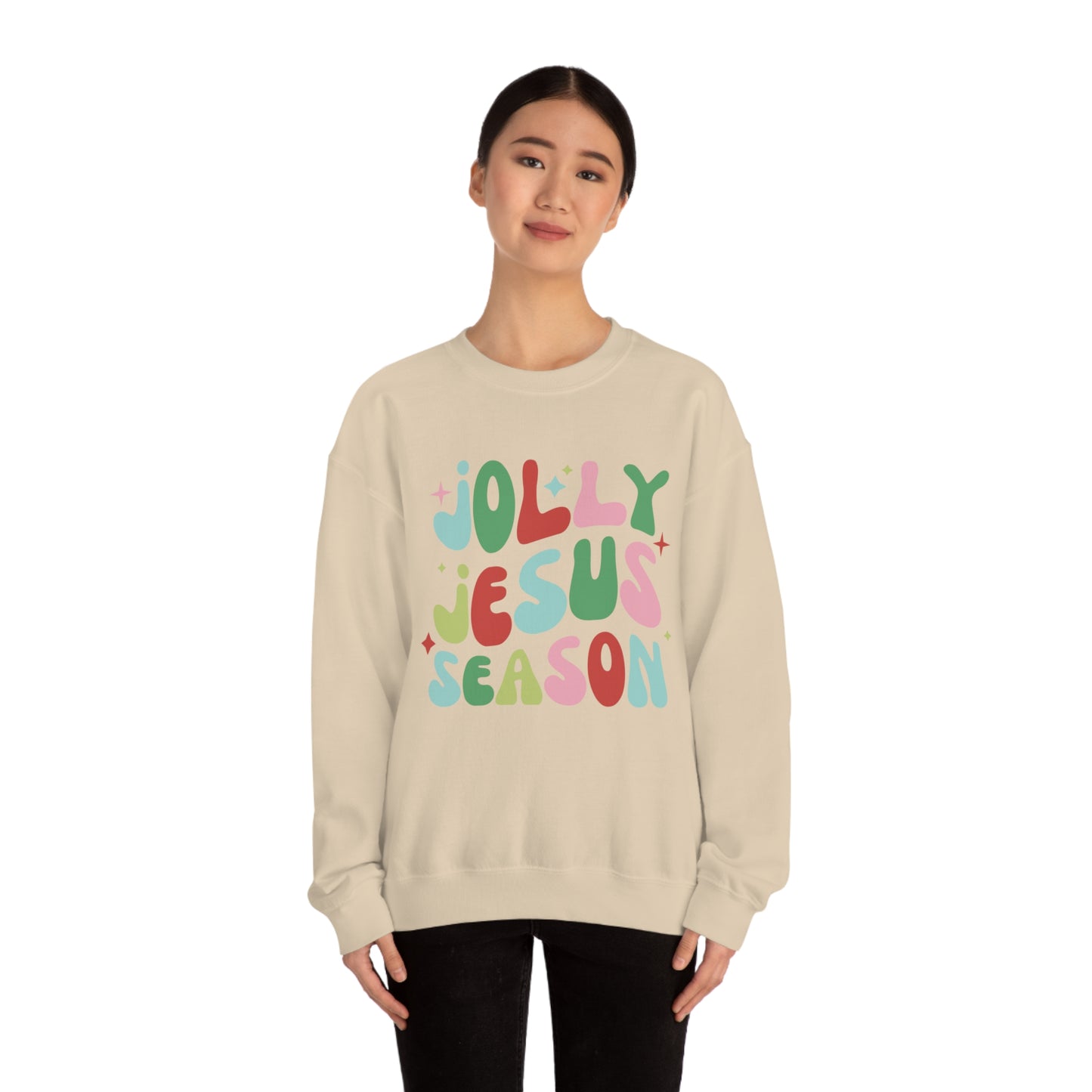 Jolly Jesus Season Heavyweight Crewneck Sweatshirt