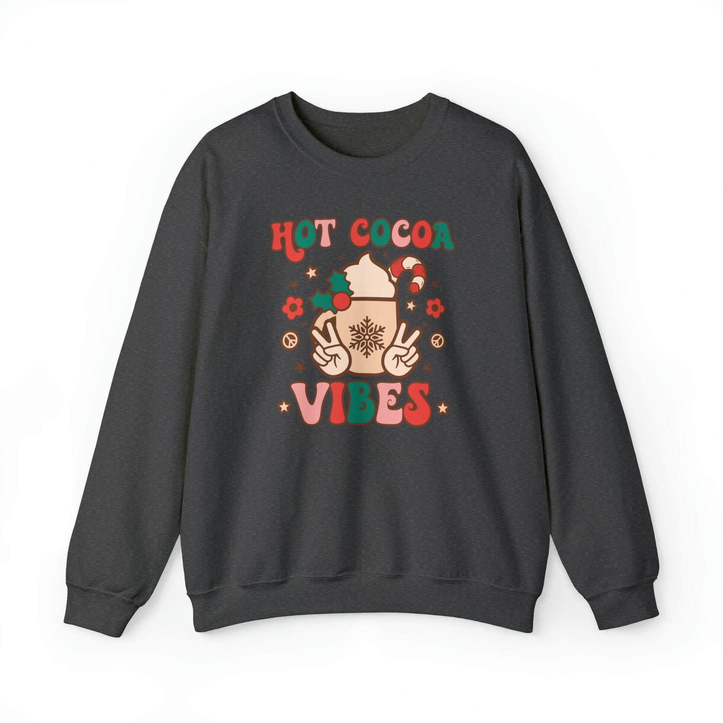 Hot Cocoa Vibes Christmas Van Unisex Heavy Blend™ Crewneck Sweatshirt