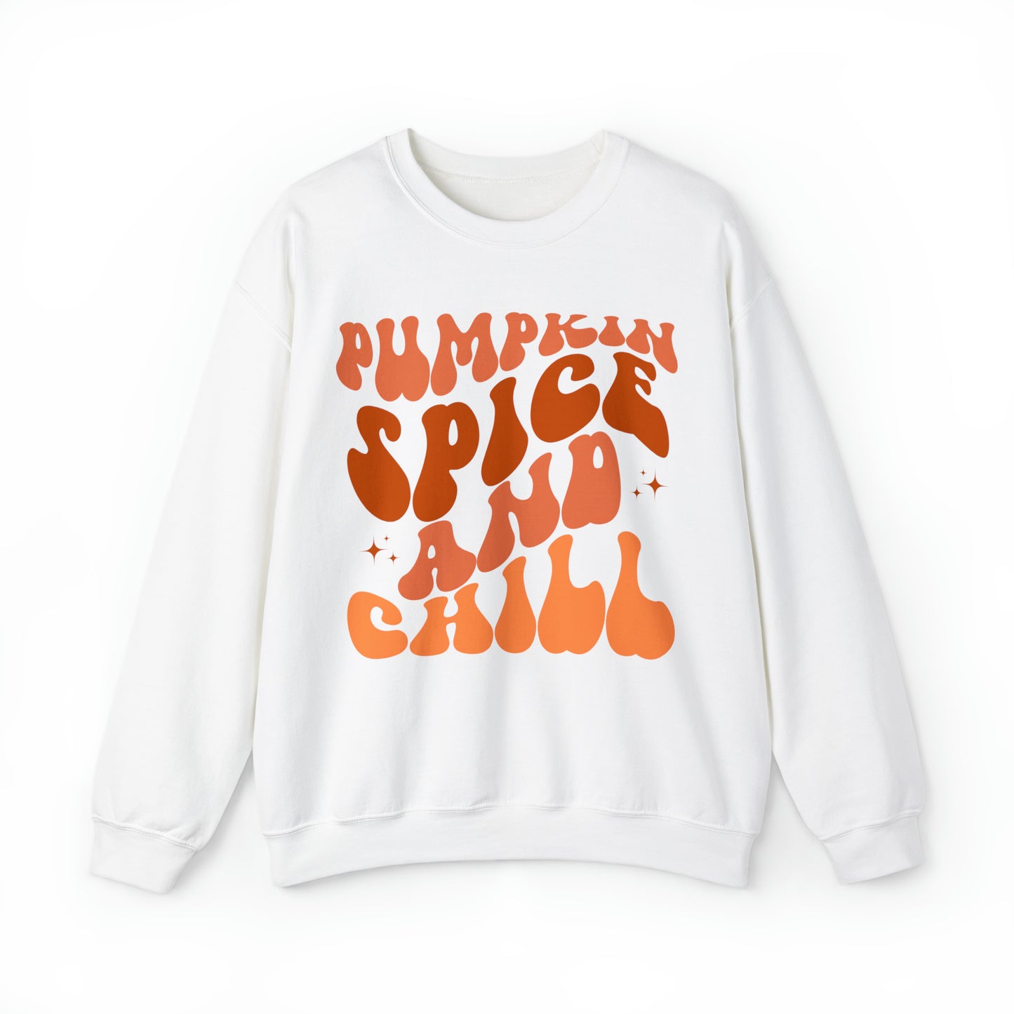 Pumpkin Spice and Chill Heavy Blend™ Crewneck Sweatshirt