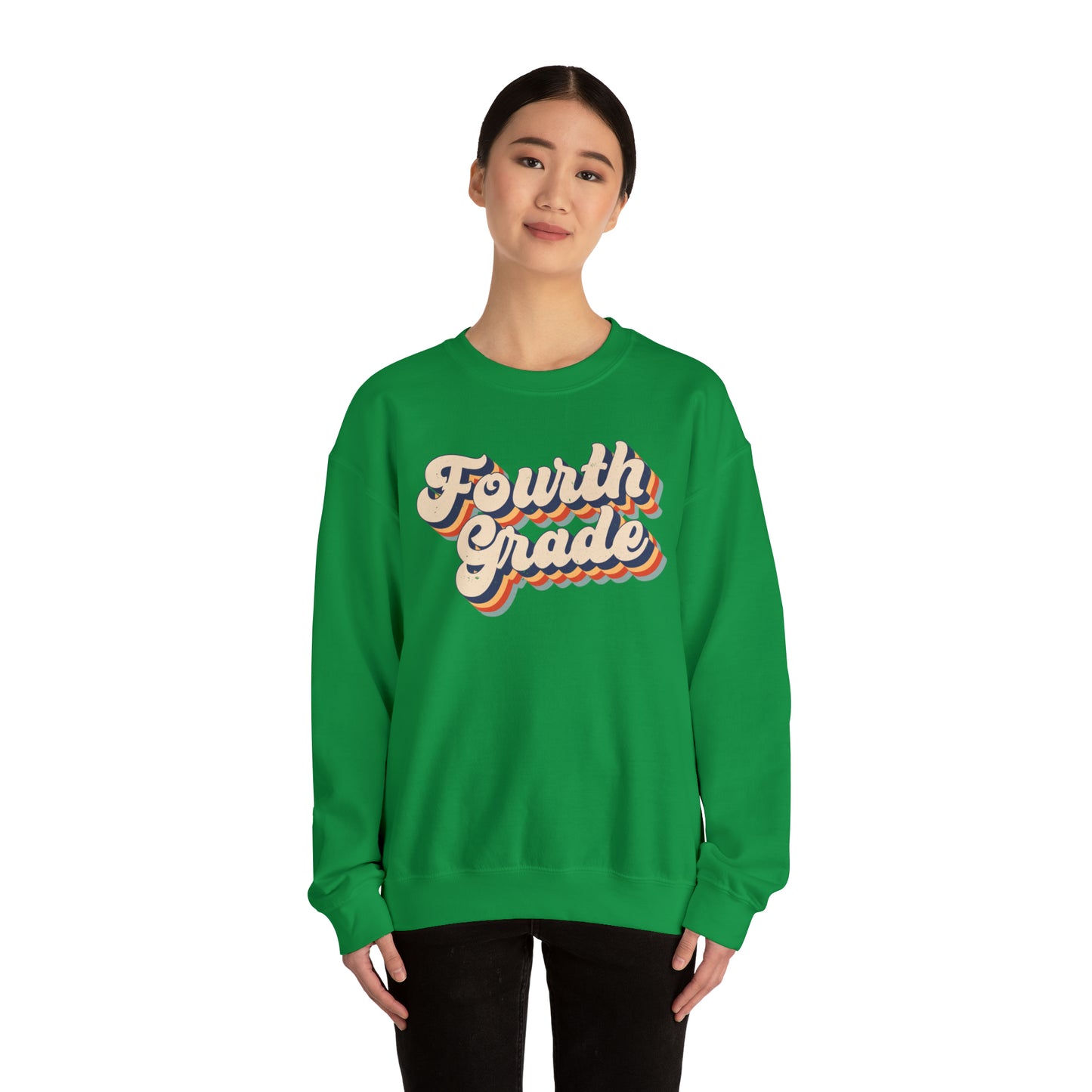 Retro Fourth Grade Unisex Heavy Blend™ Crewneck Sweatshirt