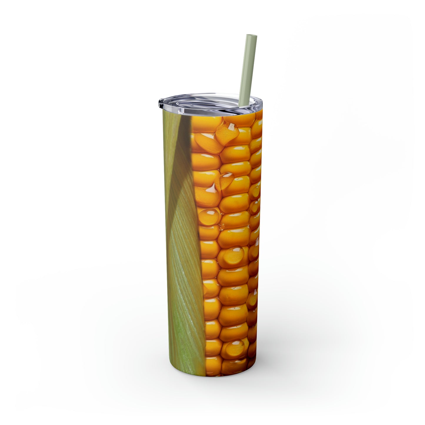 Ear of Corn/ Corn on the Cob Country Farming Skinny Tumbler with Straw, 20oz
