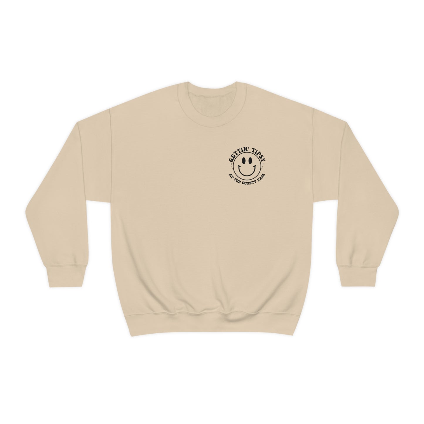 "Gettin' Tipsy at the County Fair" (Front & Back Design) - Unisex Heavy Blend™ Crewneck Sweatshirt
