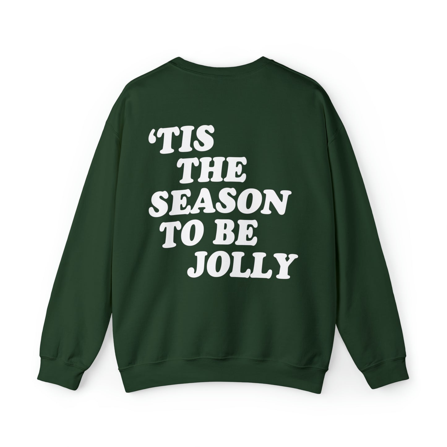 Vintage 'Tis the Season to Be Jolly Heavyweight Crewneck Sweatshirt
