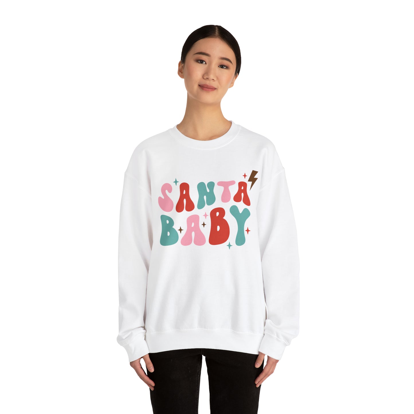 Santa Baby Heavyweight Crewneck Sweatshirt