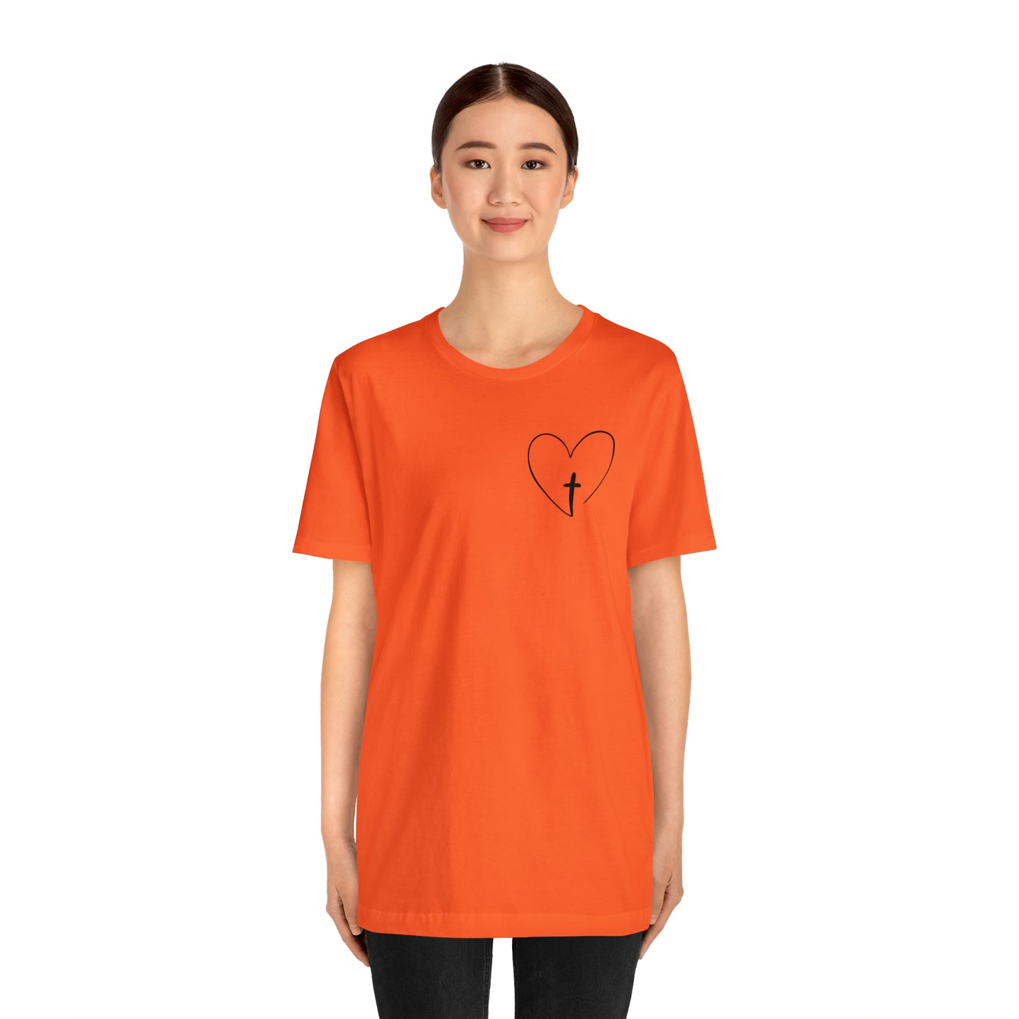 "Jesus Scripture" (Front and Back Design) Unisex Jersey Short Sleeve Tee