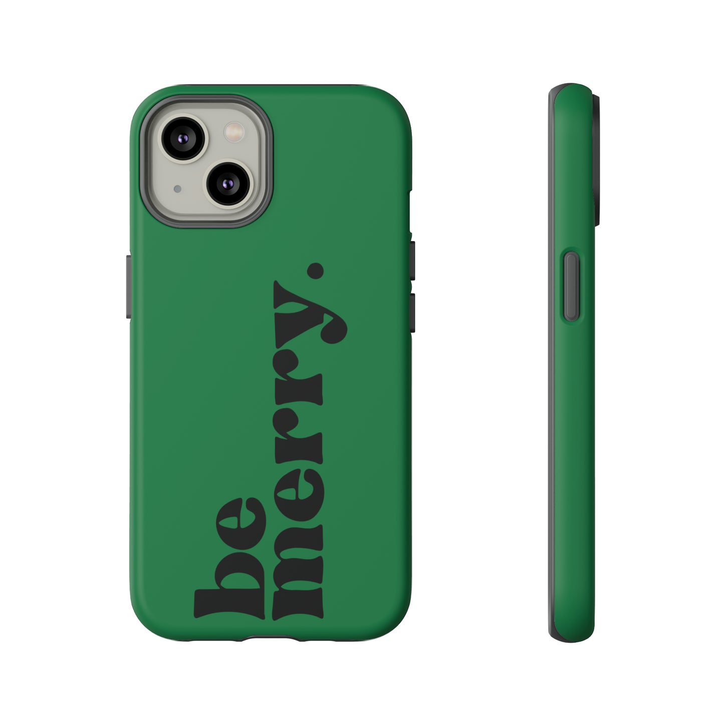 be merry Christmas/ Holiday Apple iPhone Tough Cases