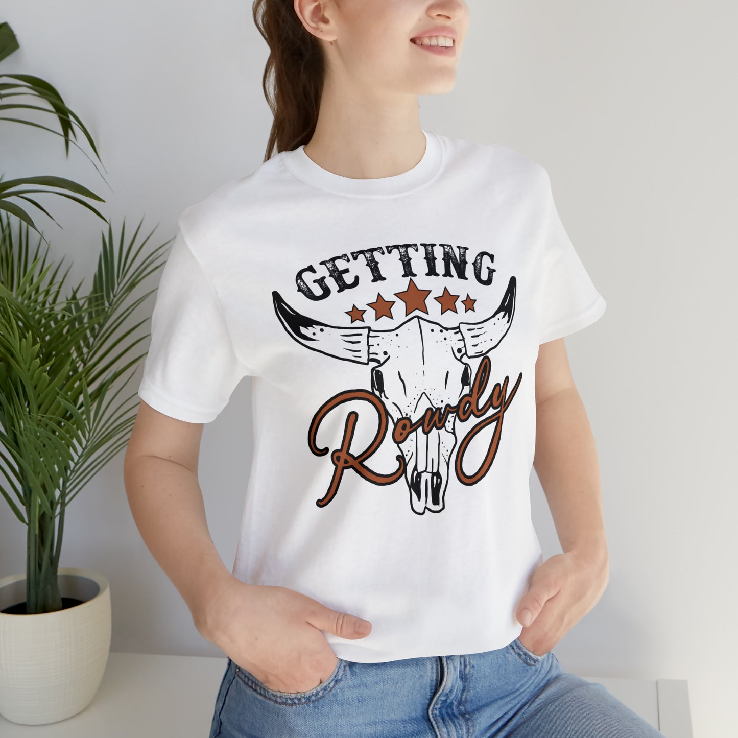 Vintage Getting Rowdy Party/ Bridesmaid/ Groomsman T-Shirt - Black Ink