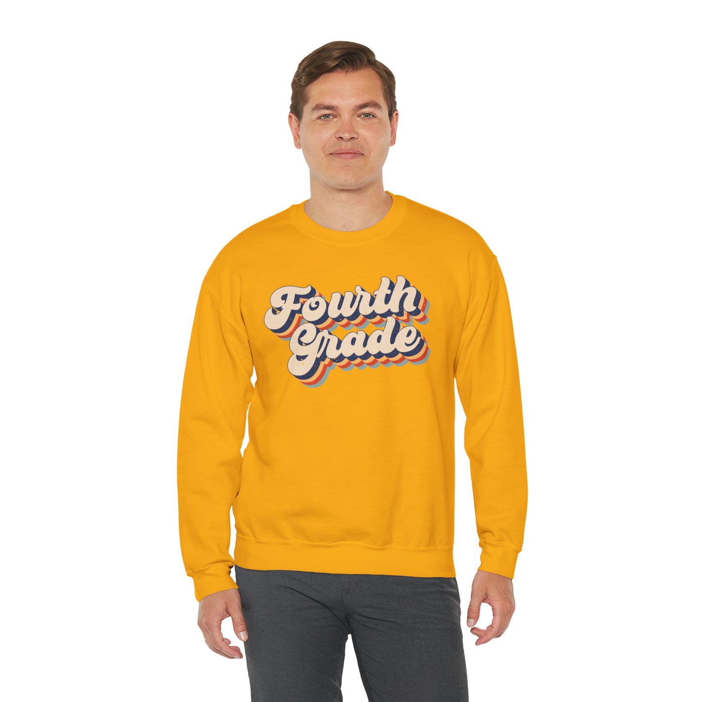 Retro Fourth Grade Unisex Heavy Blend™ Crewneck Sweatshirt