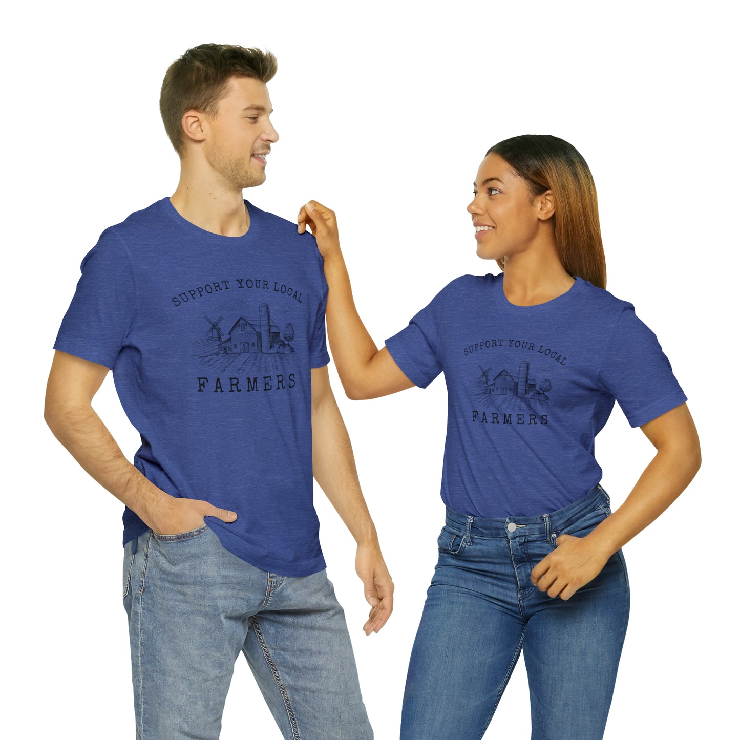 "Support Your Local Farmers Wide Scene" Unisex Jersey Short Sleeve Tee