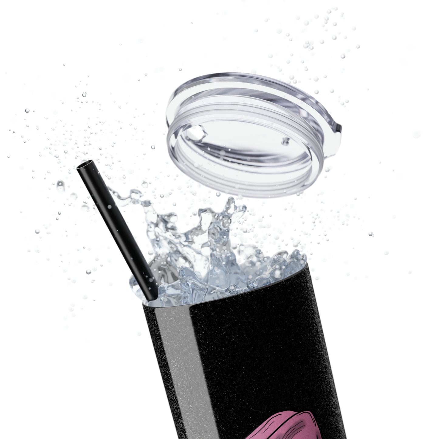 Living Like Dolly Skinny Tumbler with Straw, 20oz