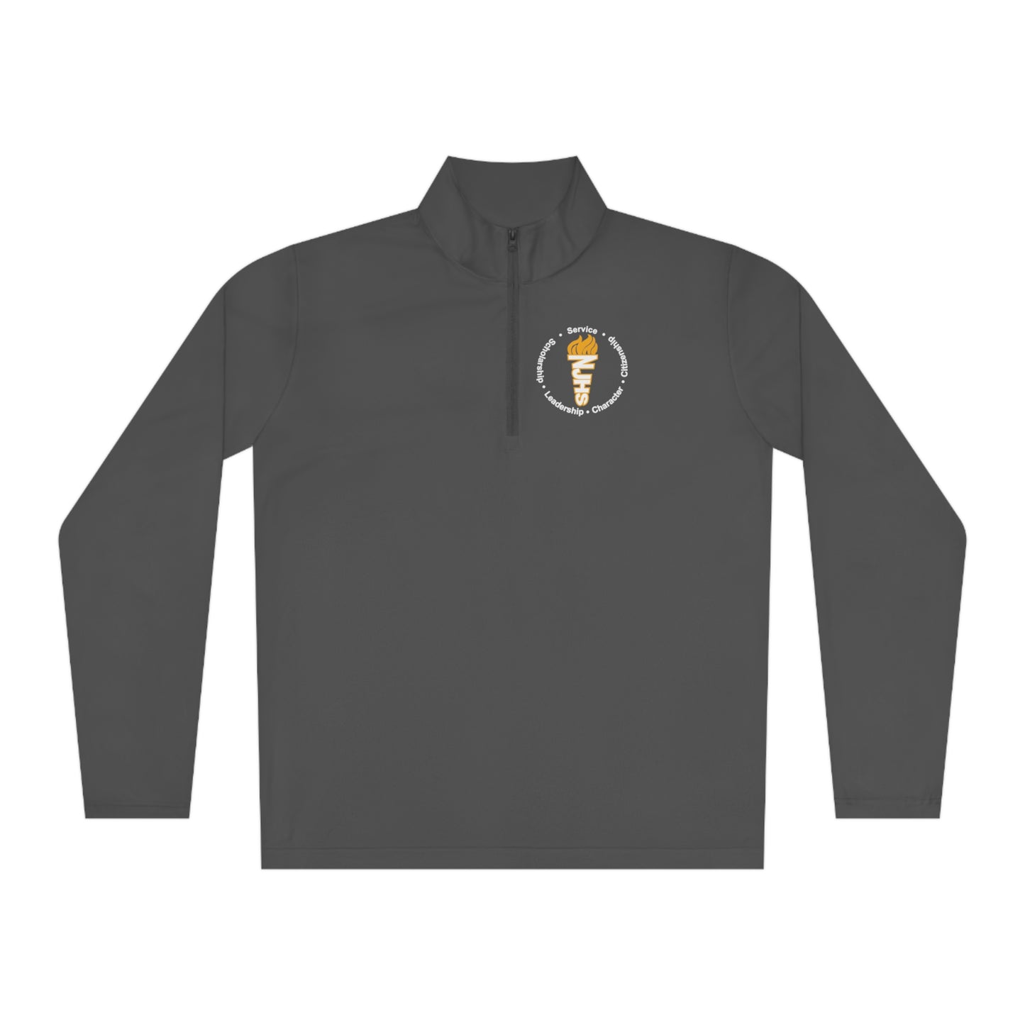 Freeburg Middle School NJHS Character Circular Torch Unisex Quarter-Zip Pullover