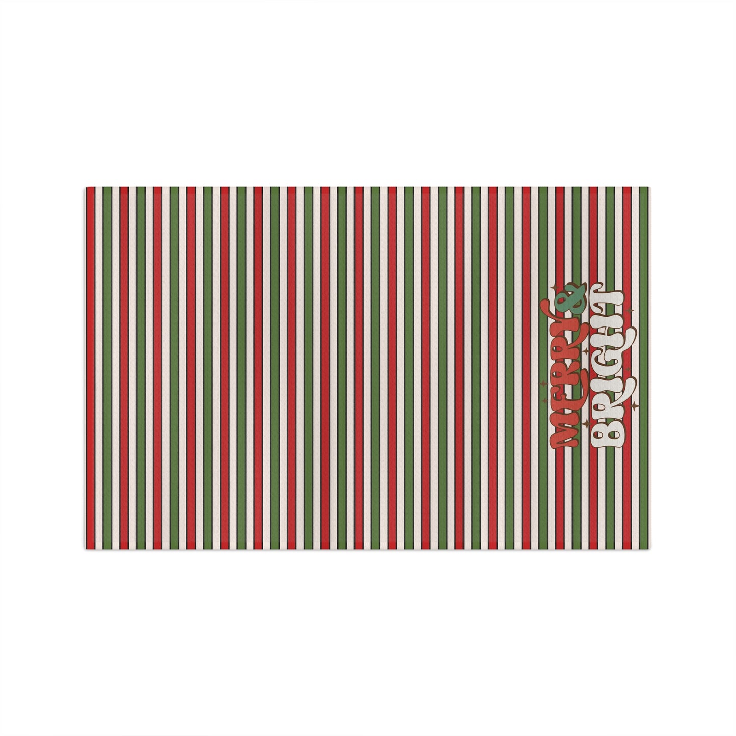 Merry and Bright Christmas/ Holiday Soft Tea Towel
