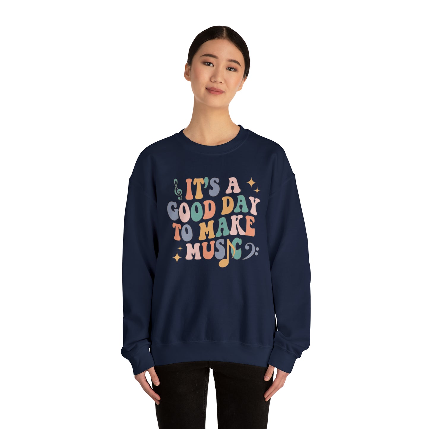 It's a Good Day to Make Music Heavyweight Crewneck Sweatshirt