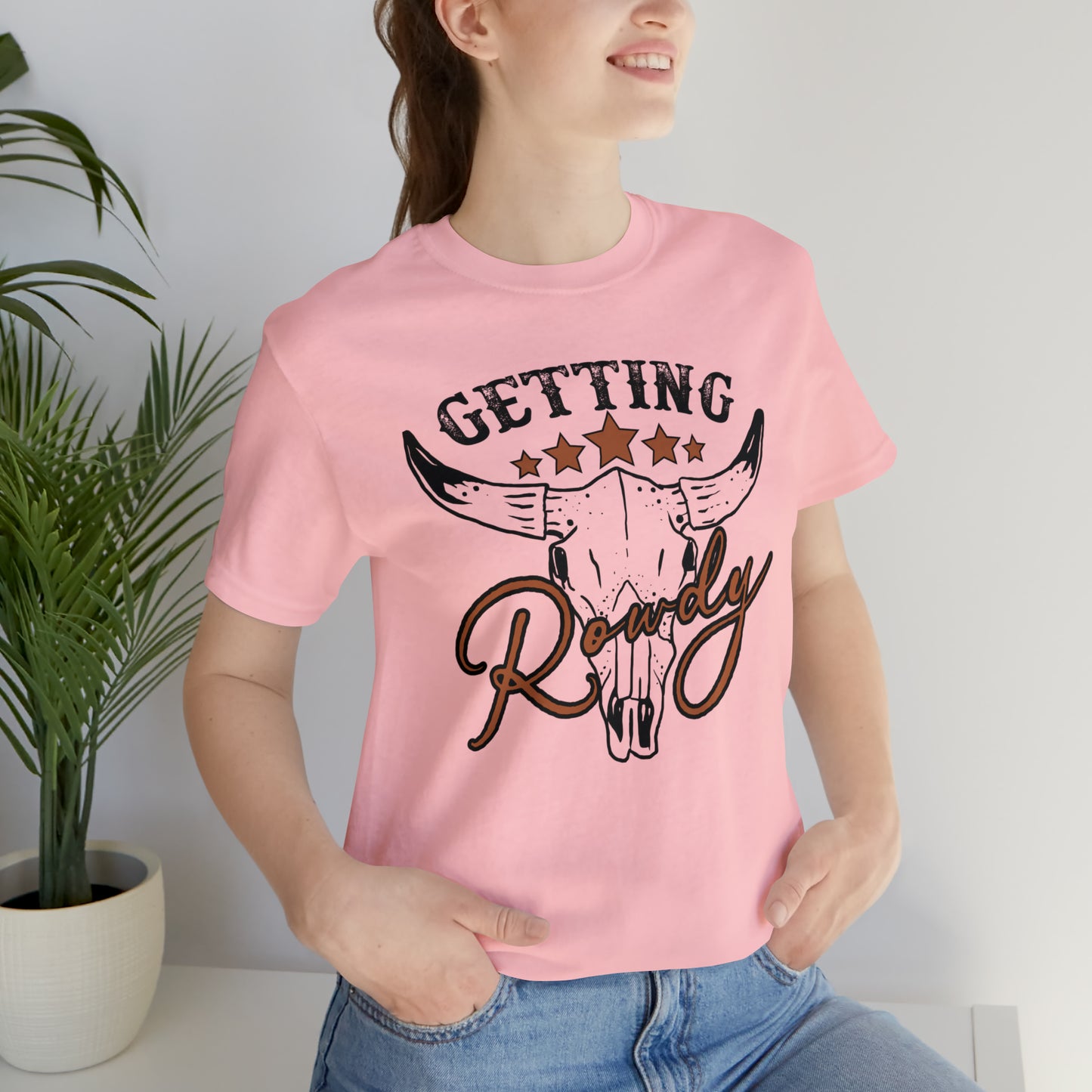 Vintage Getting Rowdy Party/ Bridesmaid/ Groomsman T-Shirt - Black Ink