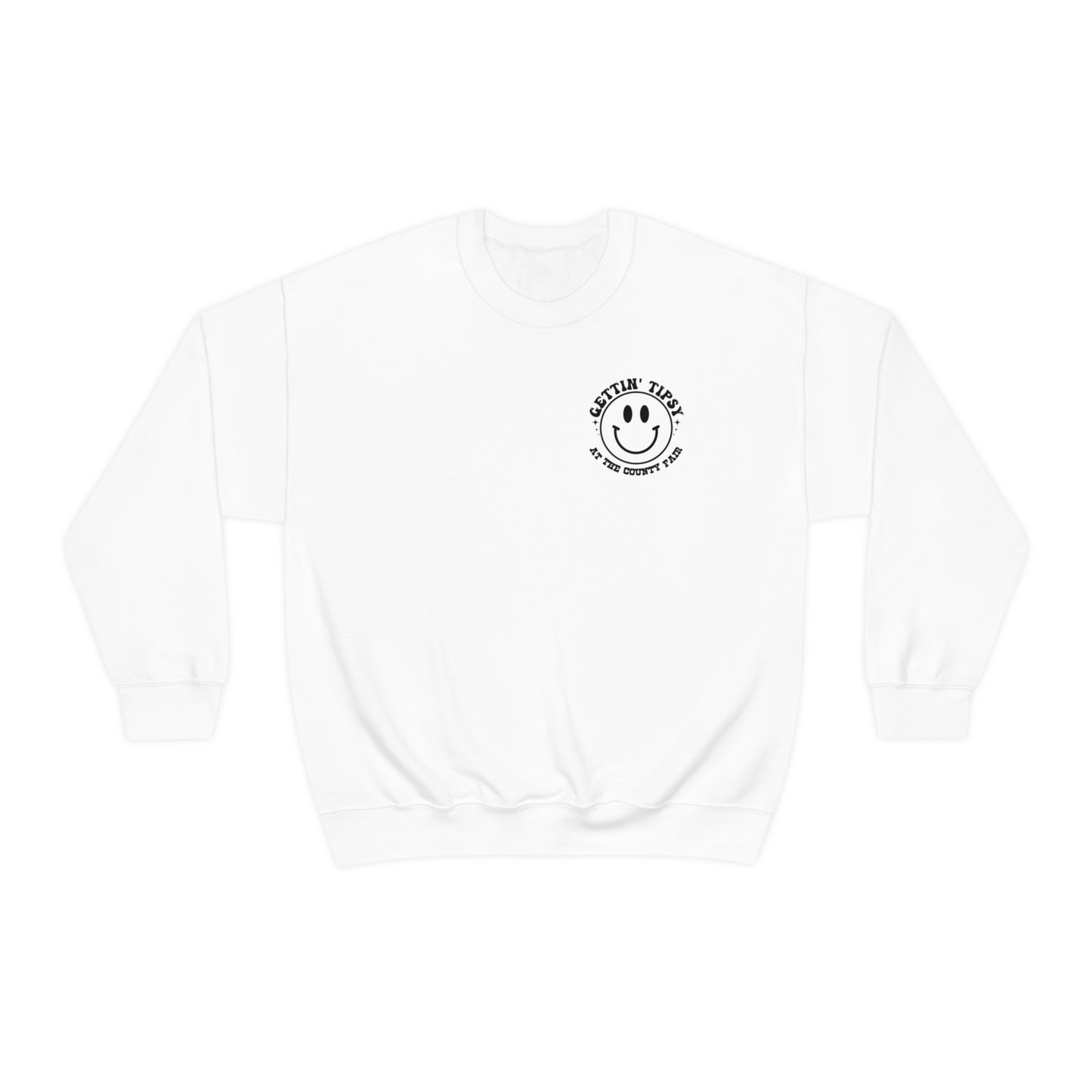 "Gettin' Tipsy at the County Fair" (Front & Back Design) - Unisex Heavy Blend™ Crewneck Sweatshirt