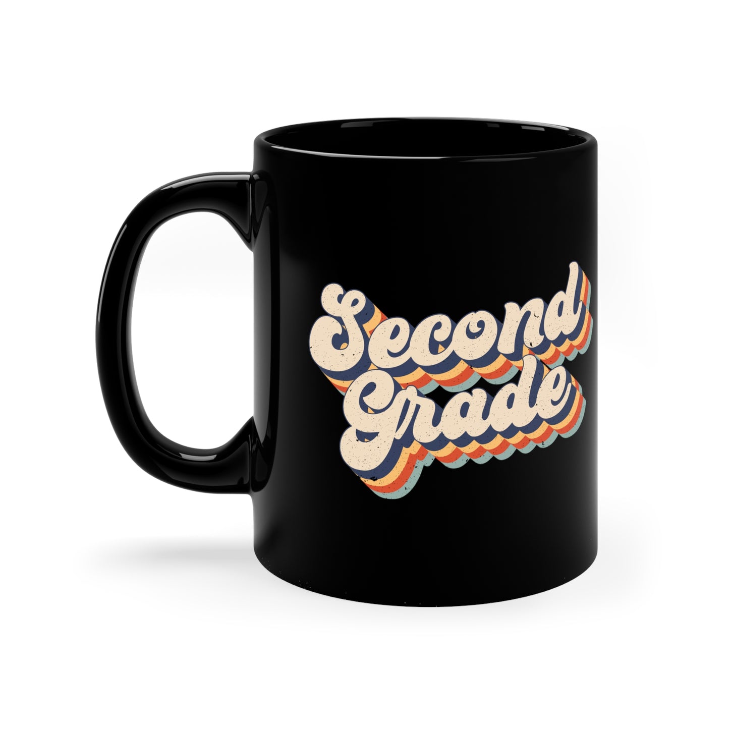 Second Grade 11oz Black Mug