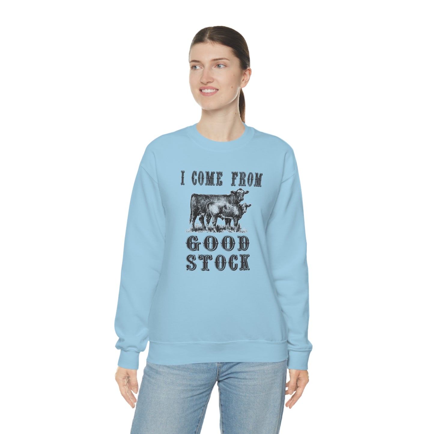 "I come from Good Stock" - Unisex Heavy Blend™ Crewneck Sweatshirt
