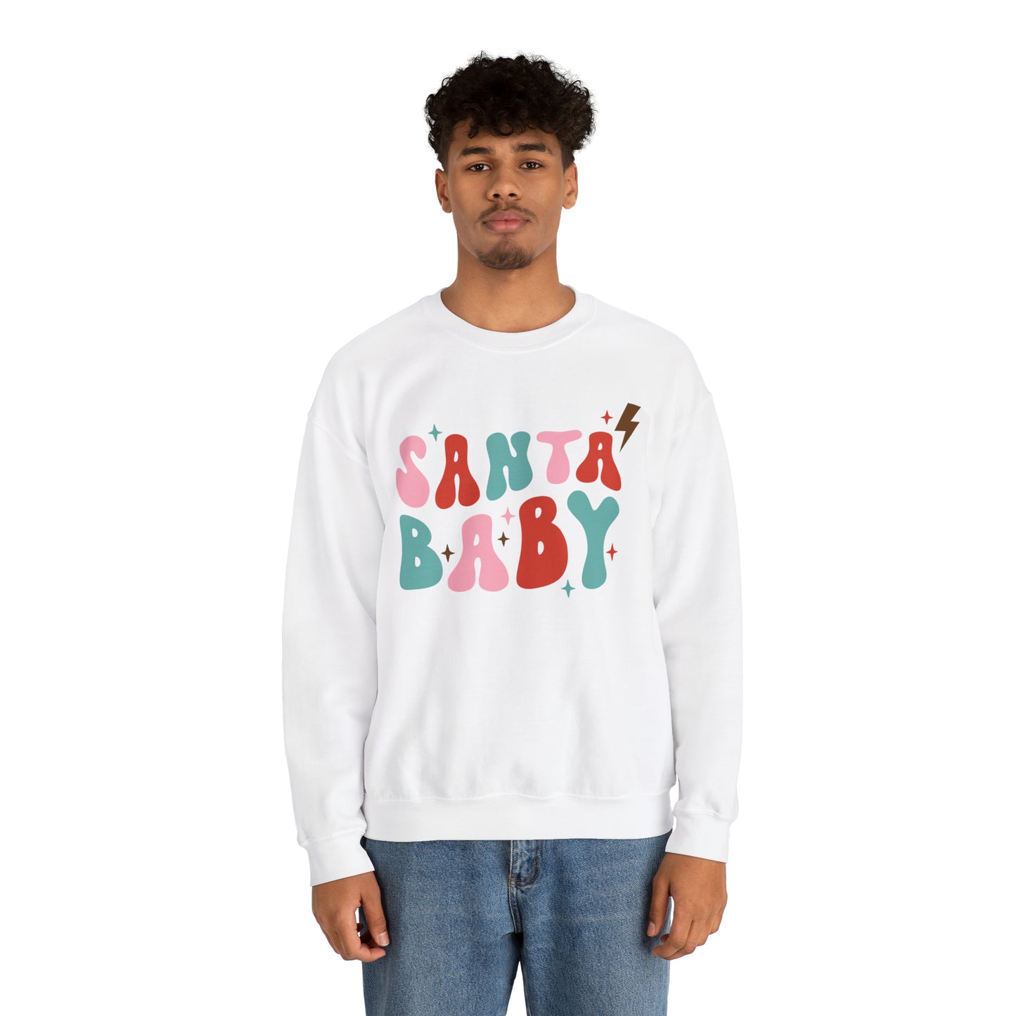 Santa Baby Heavyweight Crewneck Sweatshirt