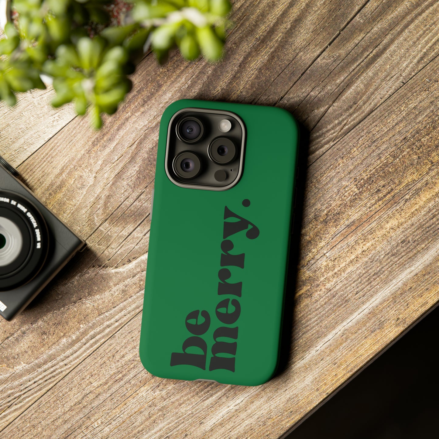 be merry Christmas/ Holiday Apple iPhone Tough Cases