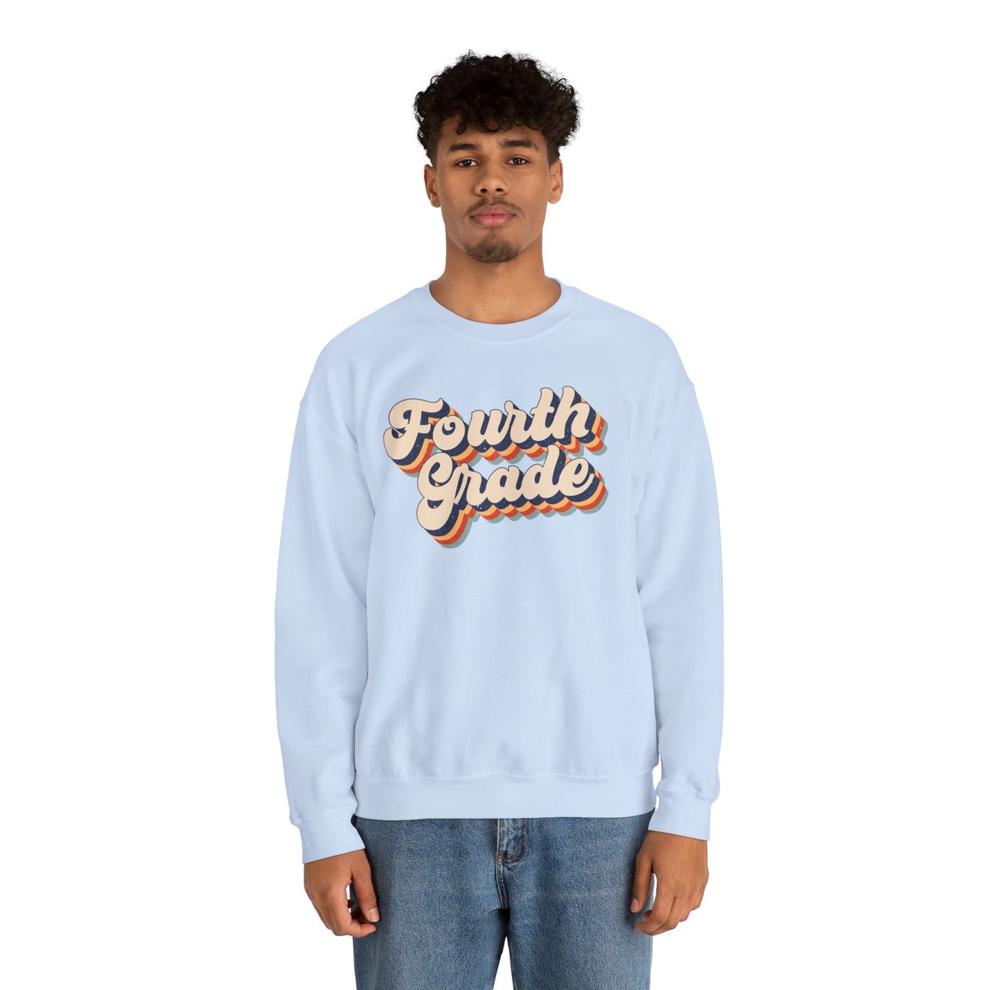 Retro Fourth Grade Unisex Heavy Blend™ Crewneck Sweatshirt