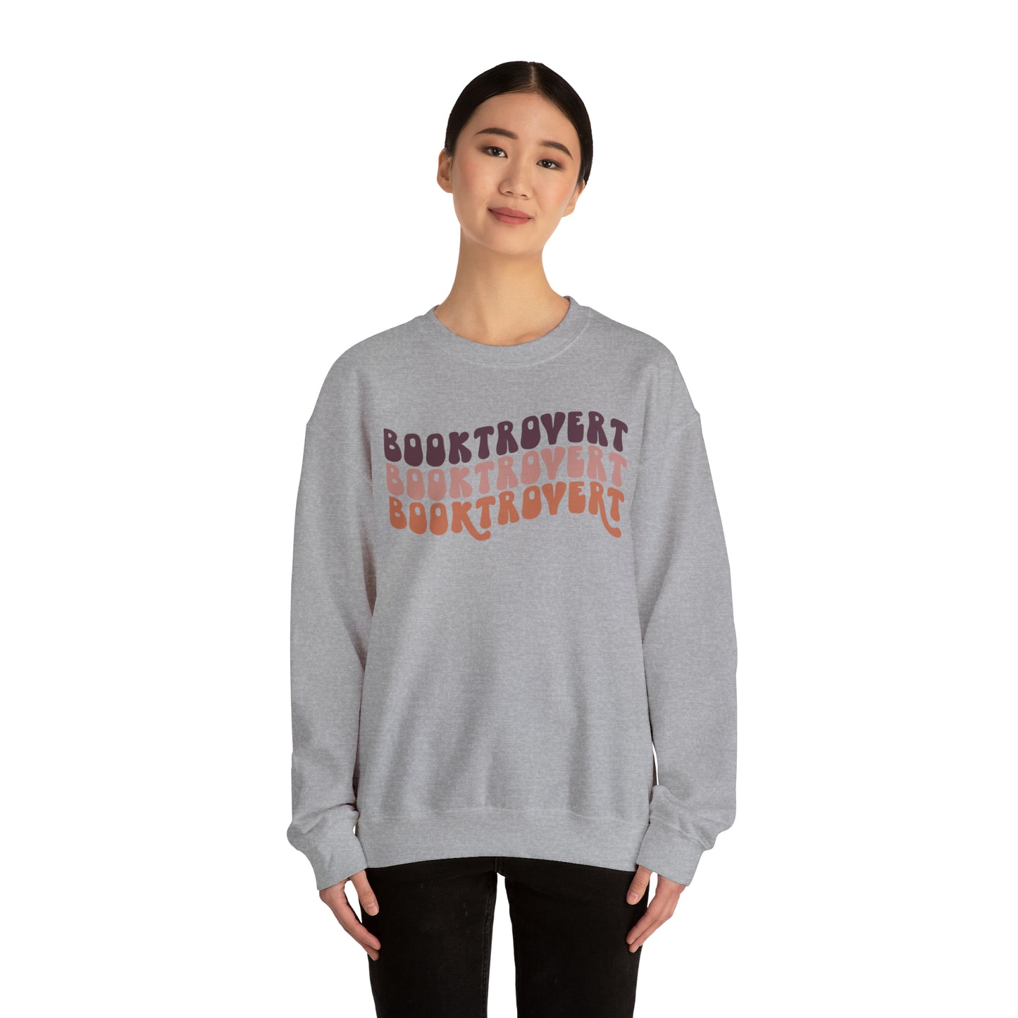 Warm Booktrovert Unisex Heavy Blend Crewneck Sweatshirt