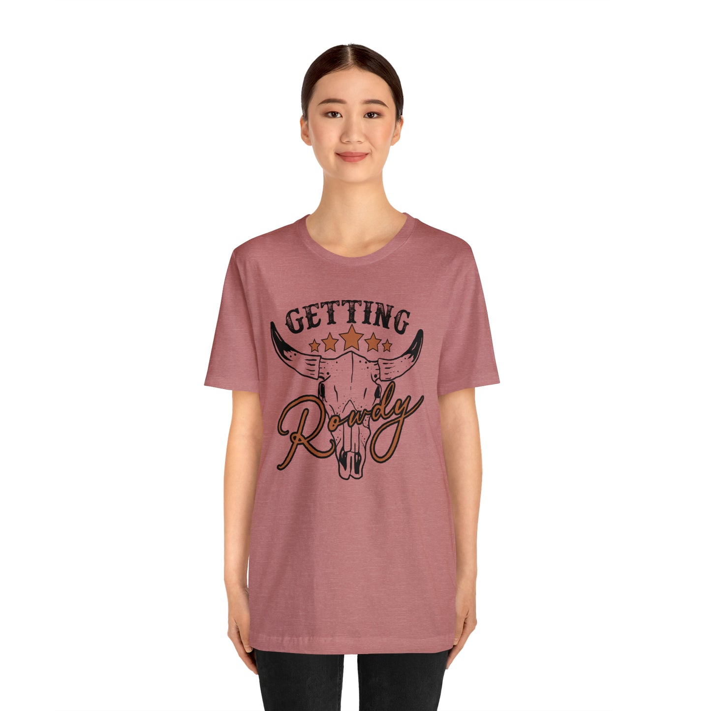 Vintage Getting Rowdy Party/ Bridesmaid/ Groomsman T-Shirt - Black Ink