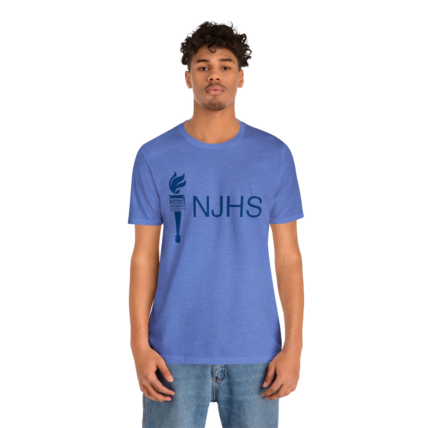 NJHS National Junior Honor Society Torch Bella Jersey Short Sleeve Tee (Unisex)