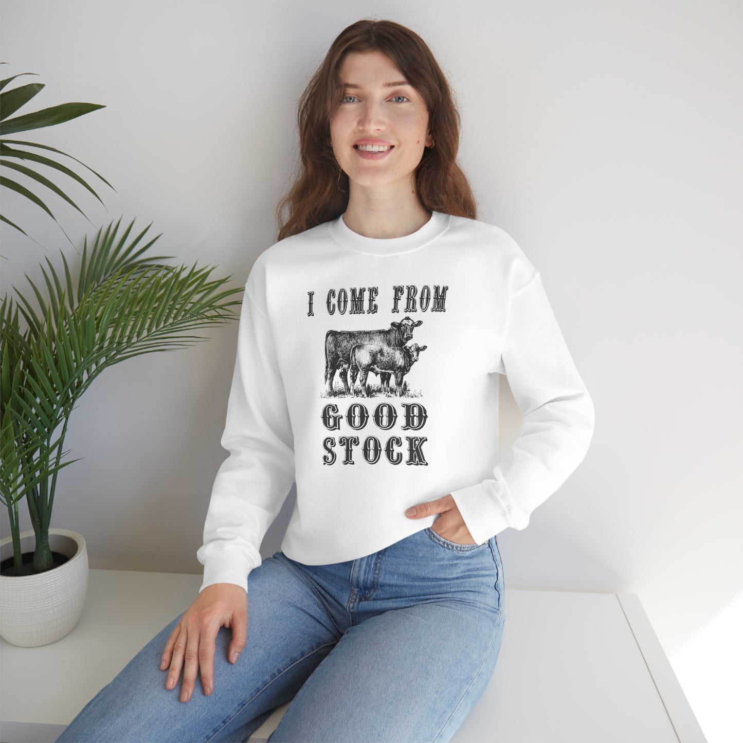 "I come from Good Stock" - Unisex Heavy Blend™ Crewneck Sweatshirt