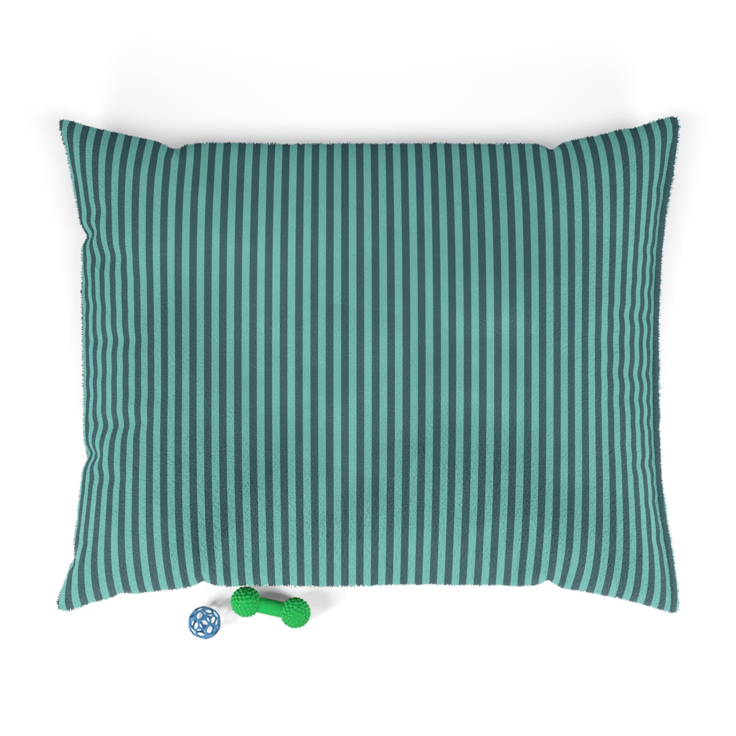 Aqua Winter Stripes Pet Bed