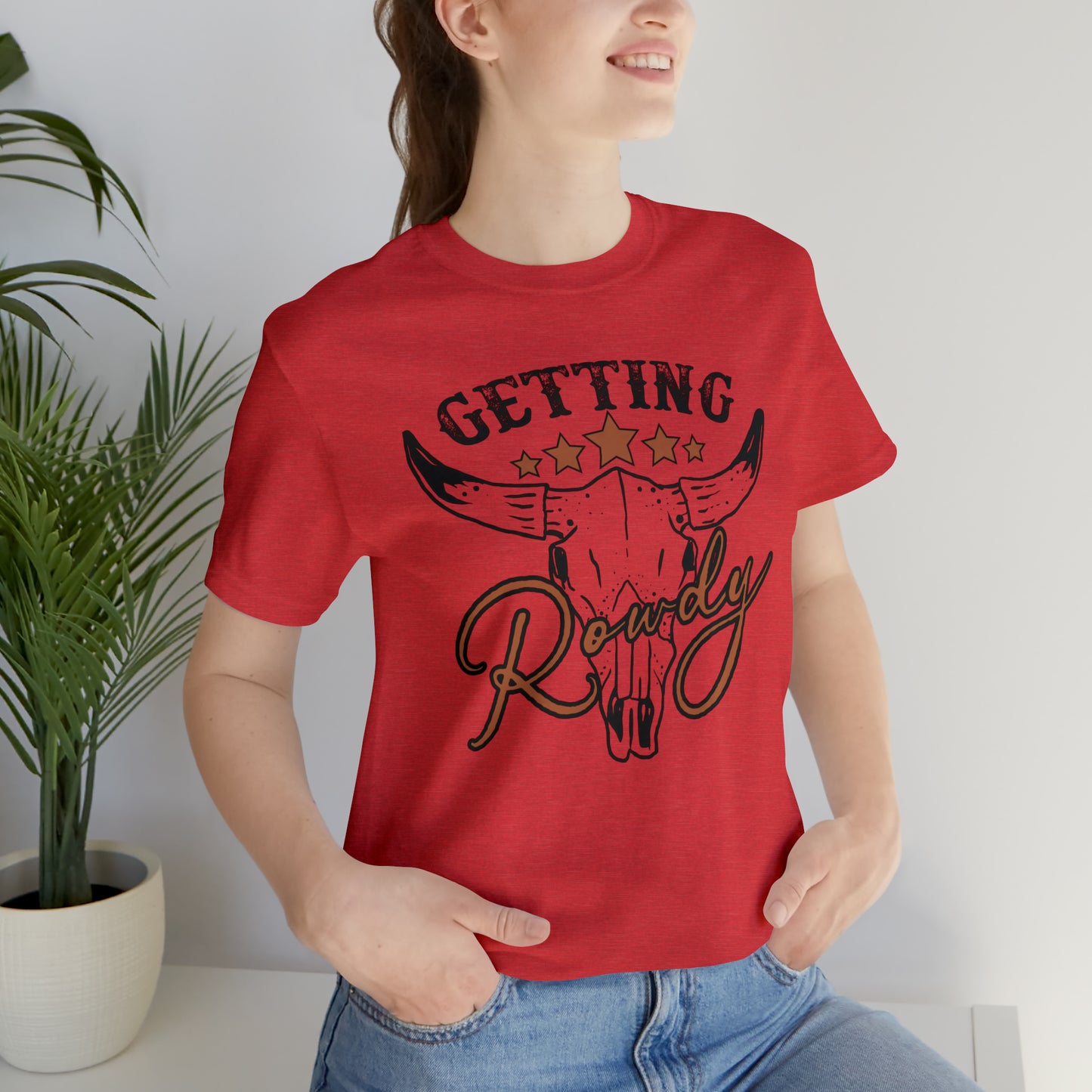 Vintage Getting Rowdy Party/ Bridesmaid/ Groomsman T-Shirt - Black Ink