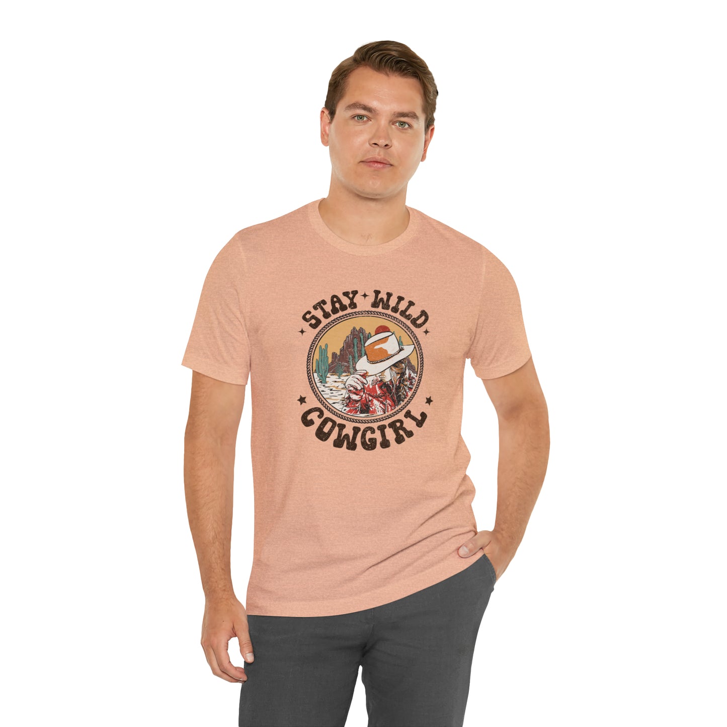 "Stay Wild Cowgirl" Unisex Jersey Short Sleeve Tee
