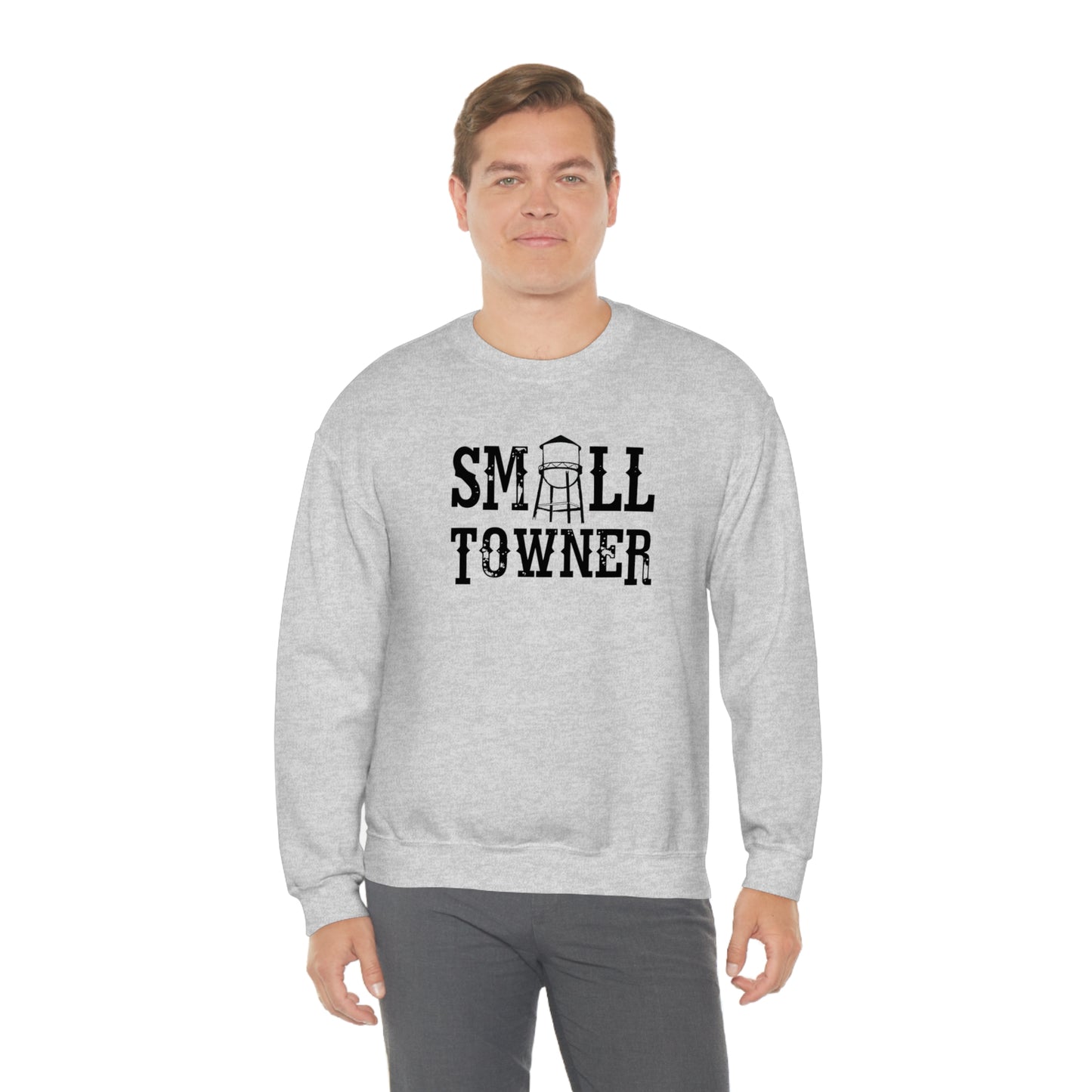 "Small Towner" - Unisex Heavy Blend™ Crewneck Sweatshirt