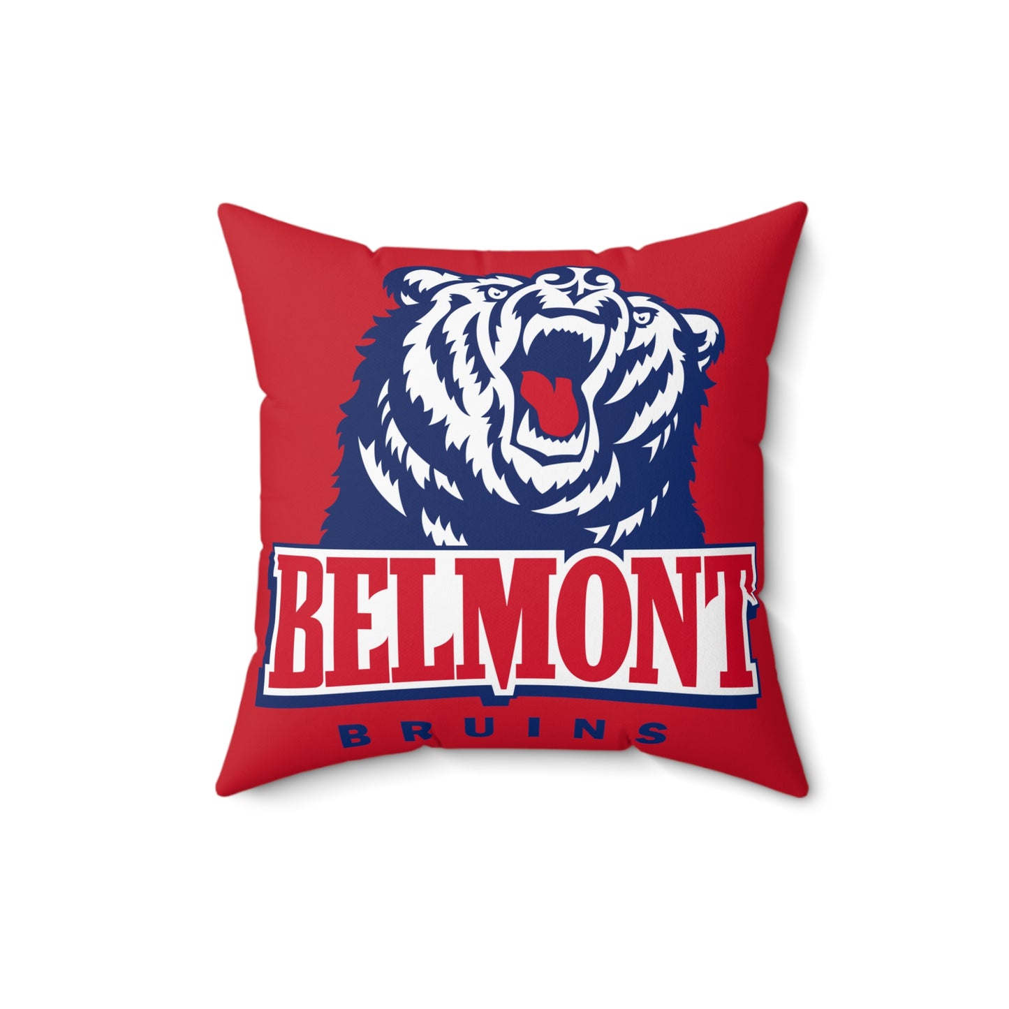 Belmont University Bruins Square Pillow - Red
