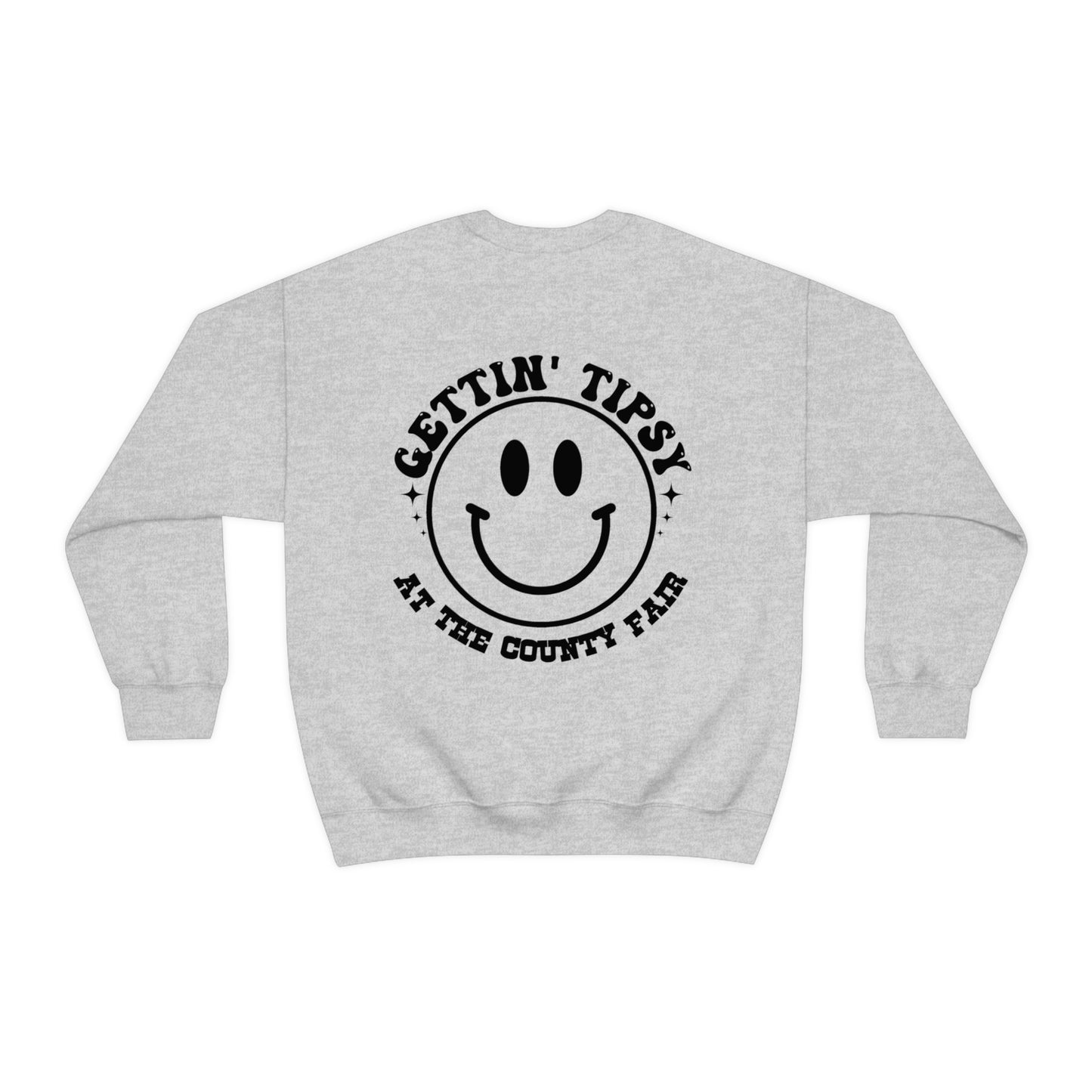 "Gettin' Tipsy at the County Fair" (Front & Back Design) - Unisex Heavy Blend™ Crewneck Sweatshirt