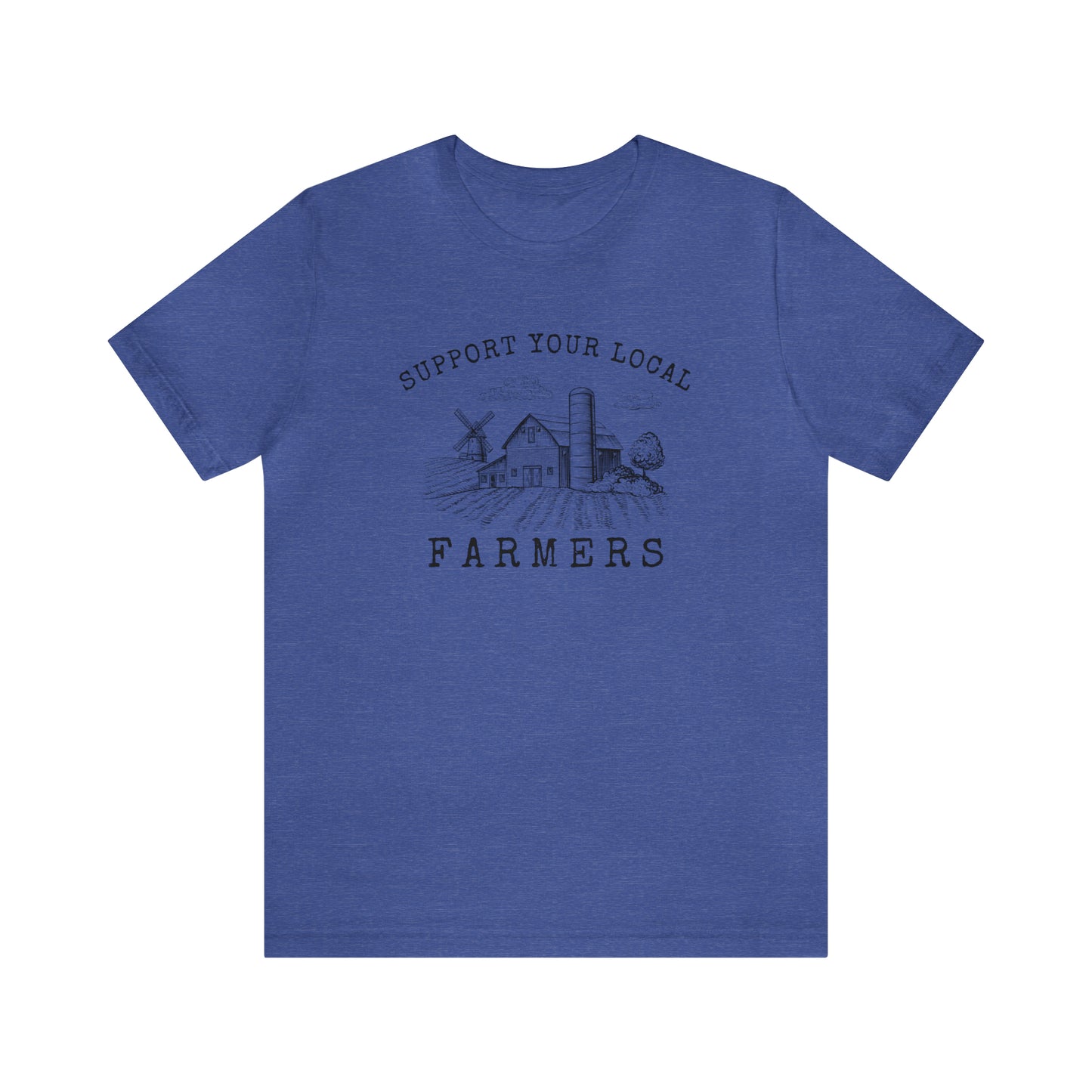 "Support Your Local Farmers Wide Scene" Unisex Jersey Short Sleeve Tee