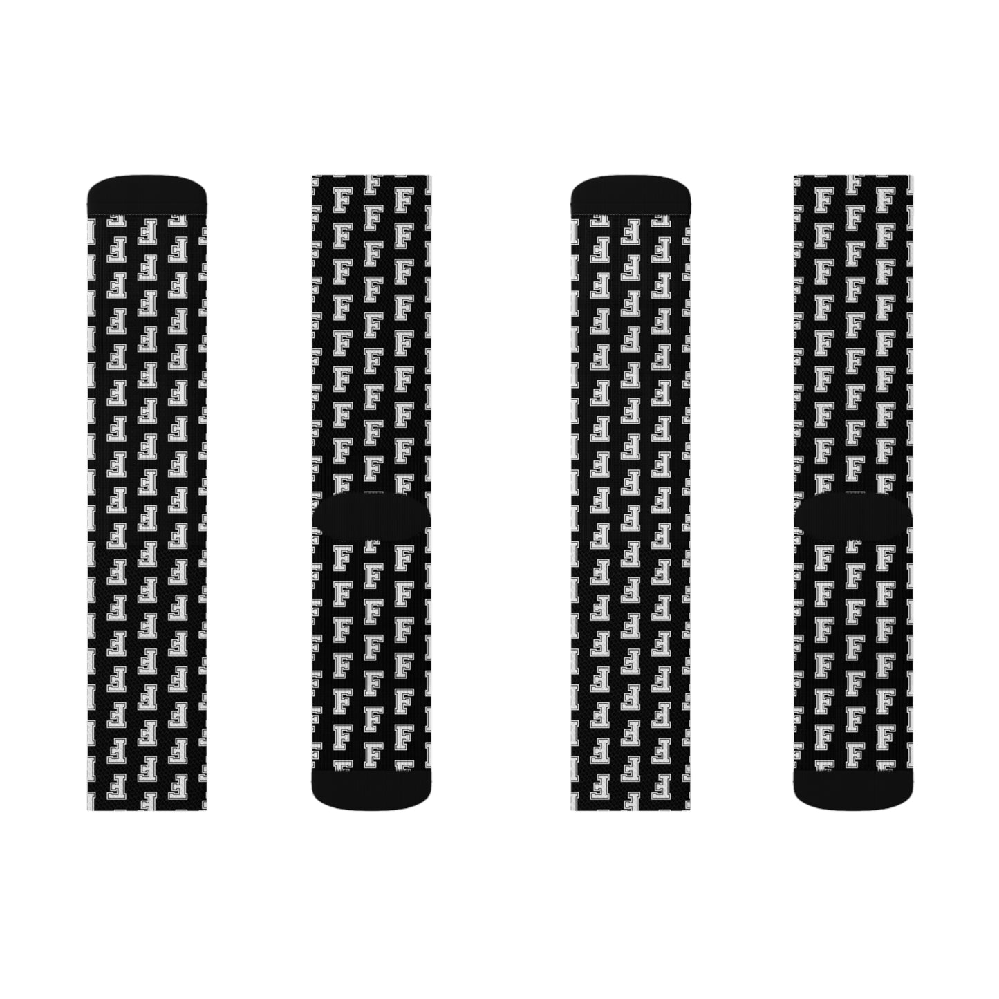 Freeburg Midgets Varsity F Sublimation Socks - Black