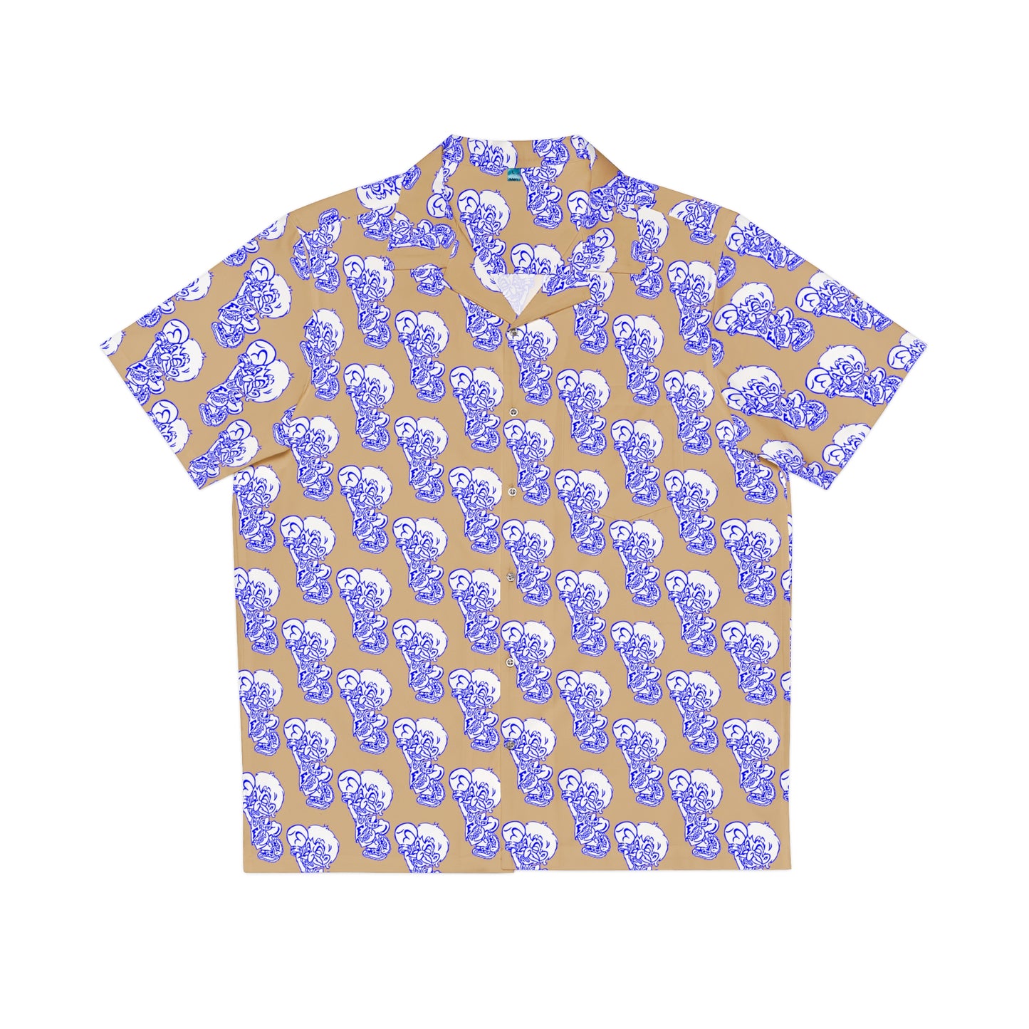 Freeburg Midget Men's Hawaiian Shirt - Tan
