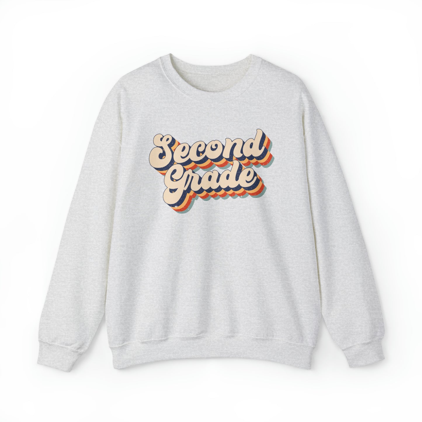 Retro Second Grade Unisex Heavy Blend™ Crewneck Sweatshirt