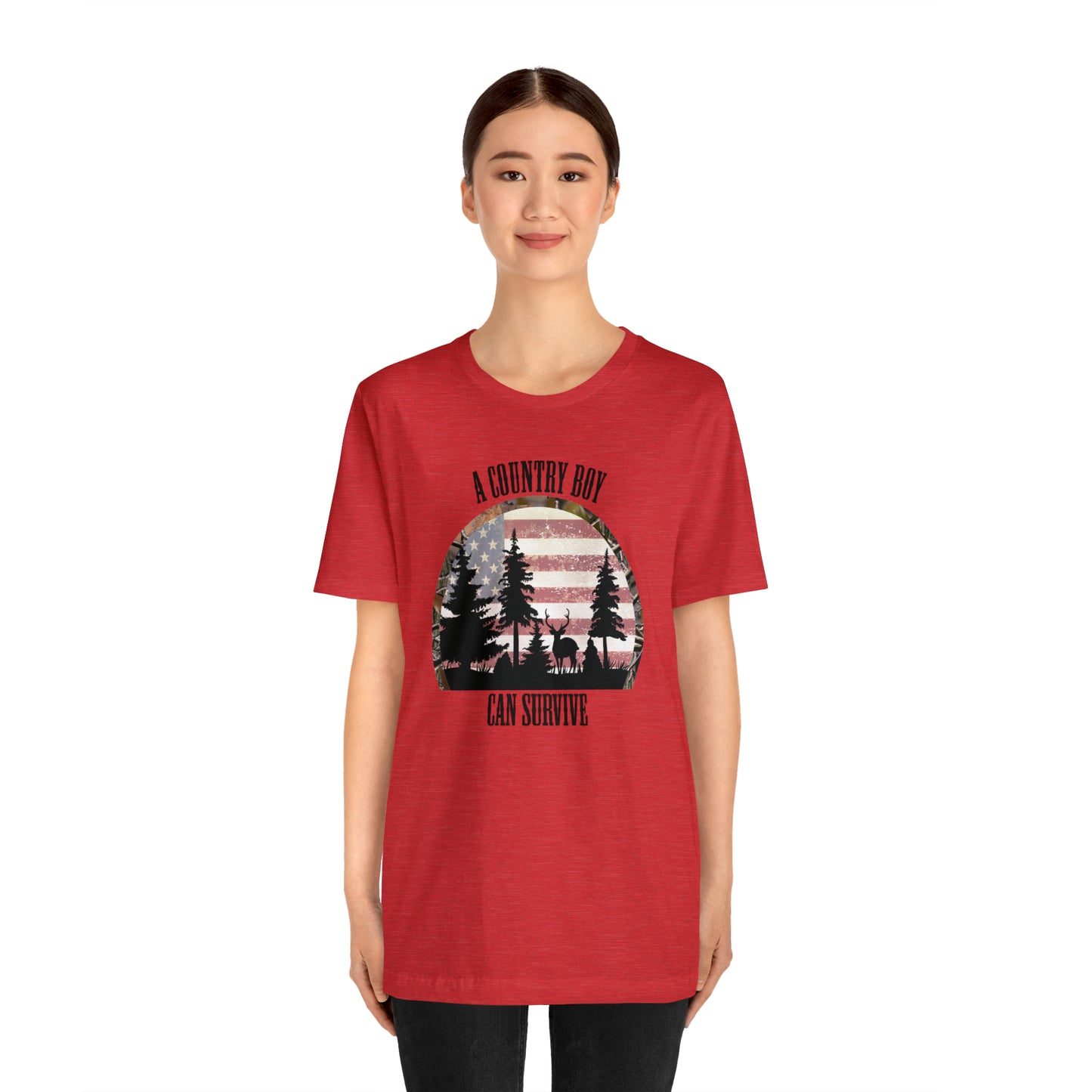 "A Country Boy Can Survive" Unisex Jersey Short Sleeve Tee