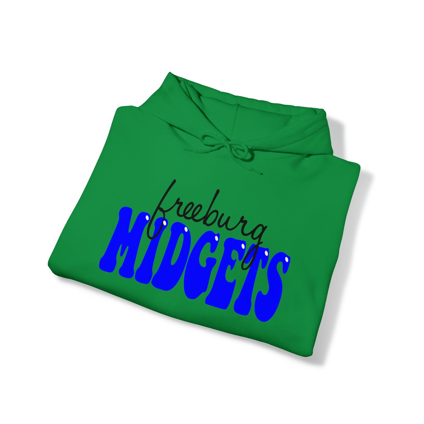 Freeburg Midgets Cursive Bubble Logo Hooded Sweatshirt