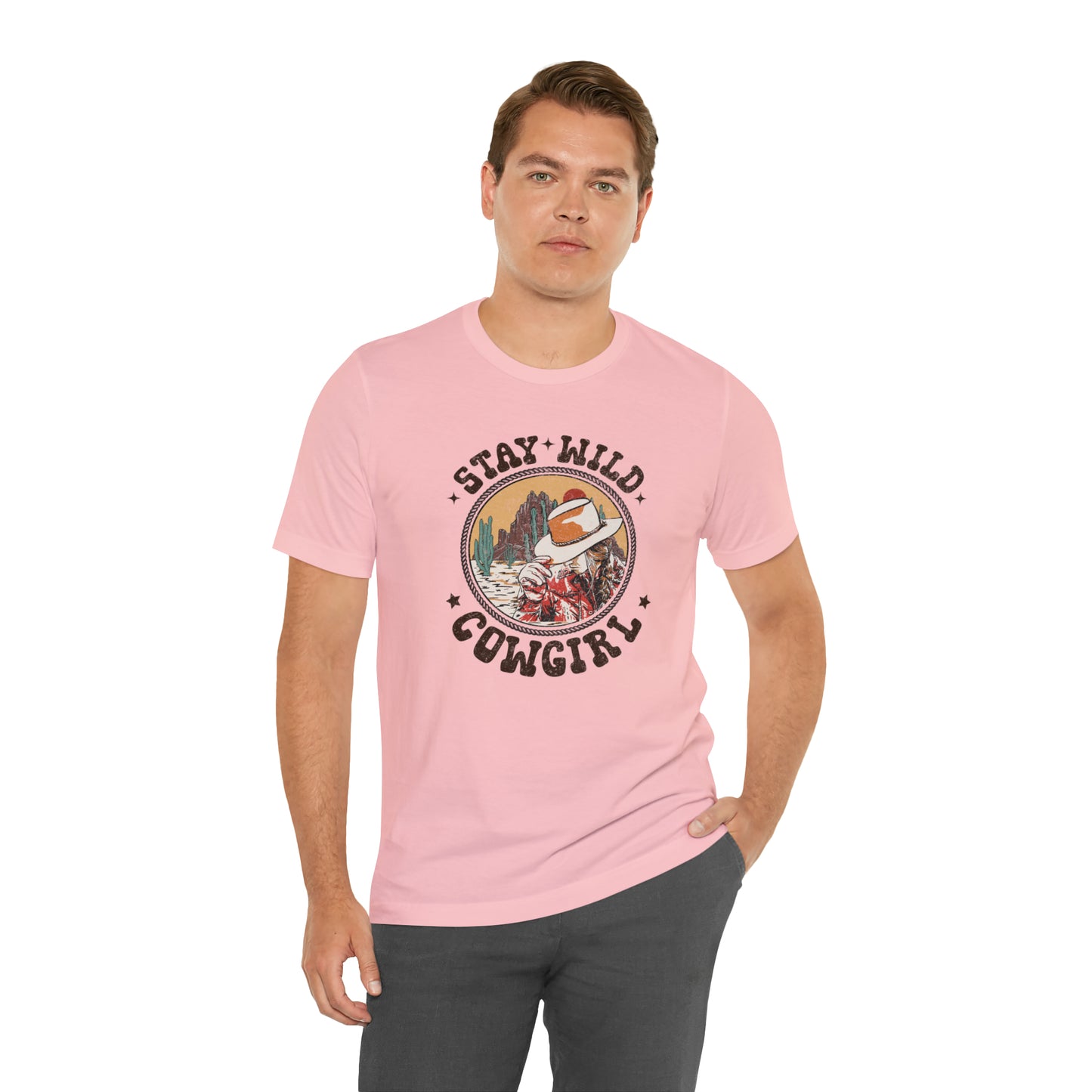 "Stay Wild Cowgirl" Unisex Jersey Short Sleeve Tee