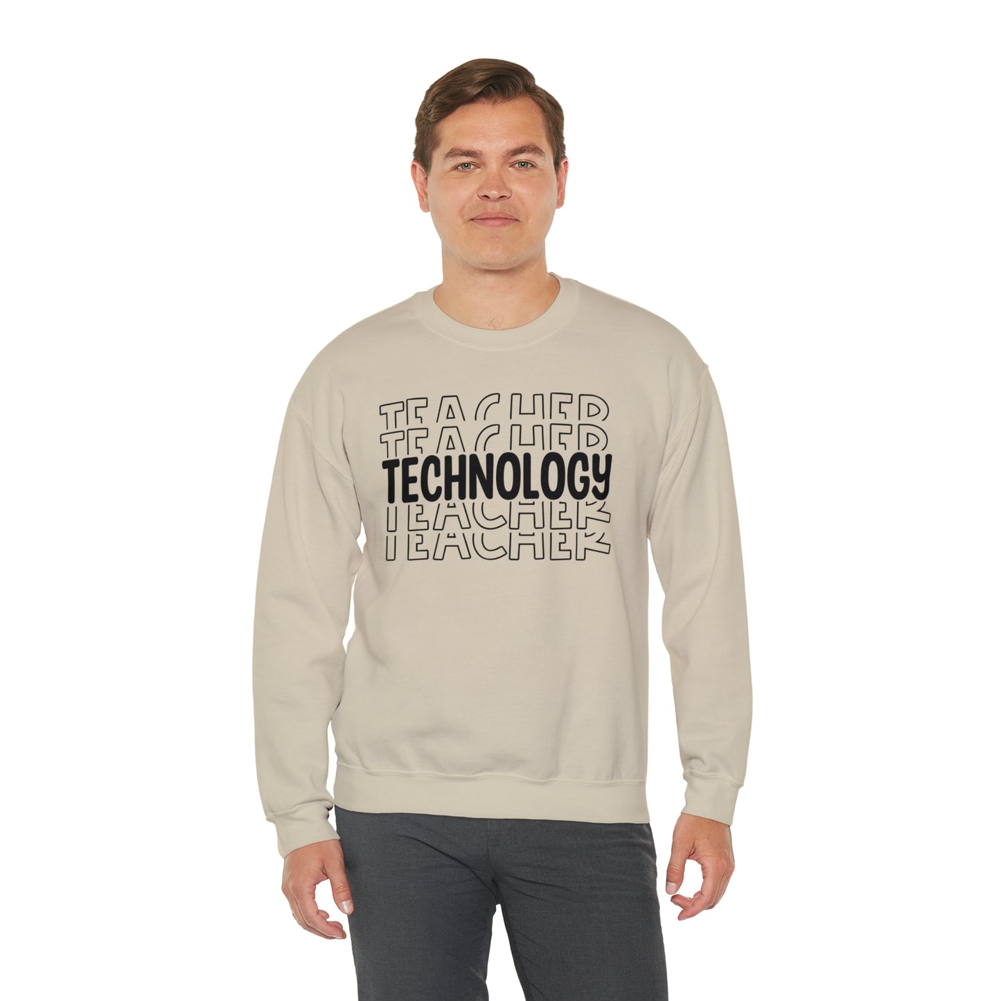 Technology Teacher Lined Heavyweight Crewneck Sweatshirt