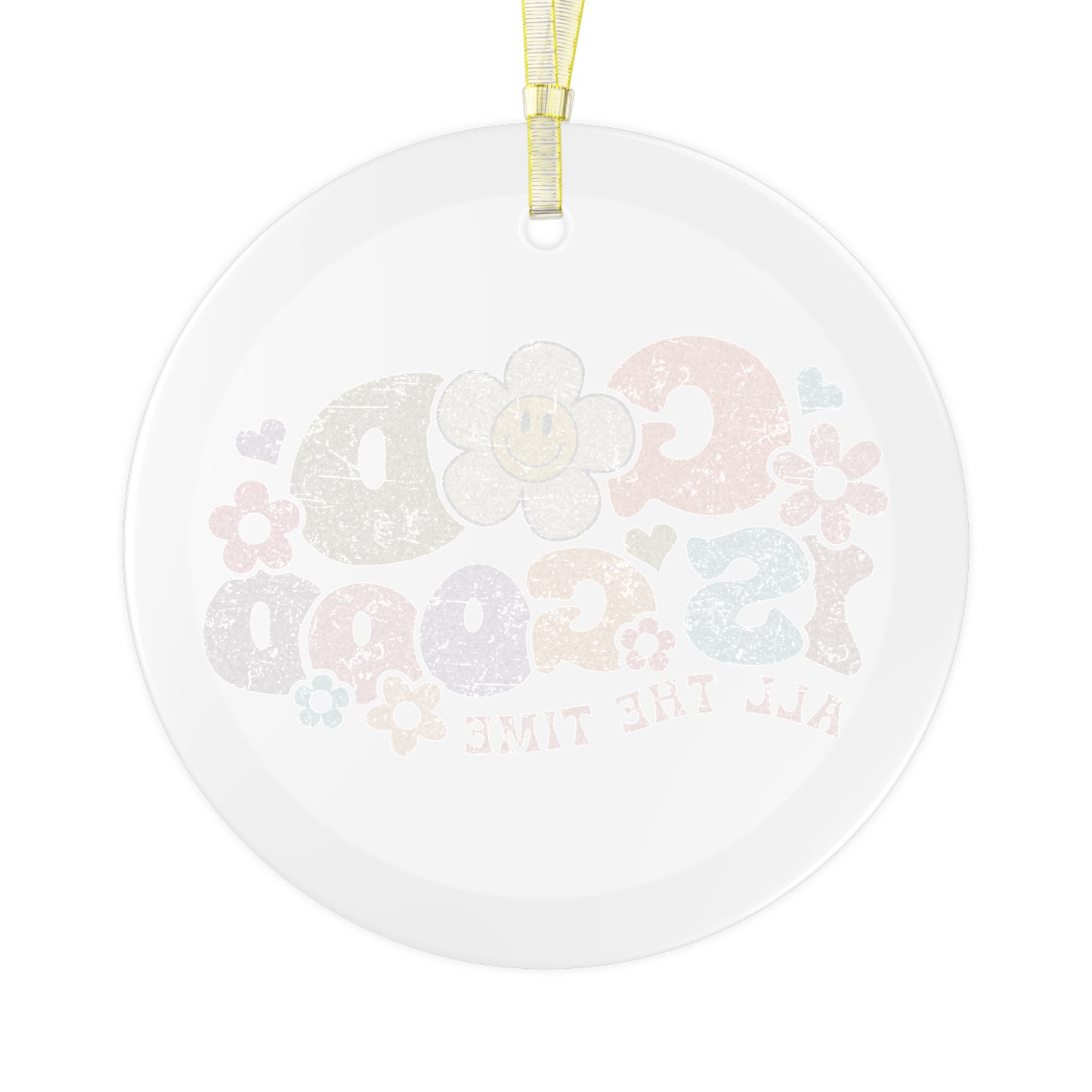 God is Good All the Time Glass Ornament
