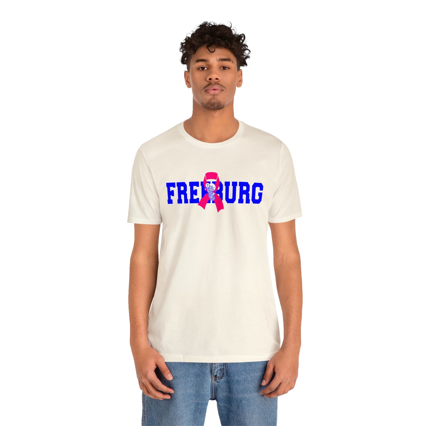 Freeburg Midgets Pink Ribbon Bella Jersey Short Sleeve Tee (Unisex)