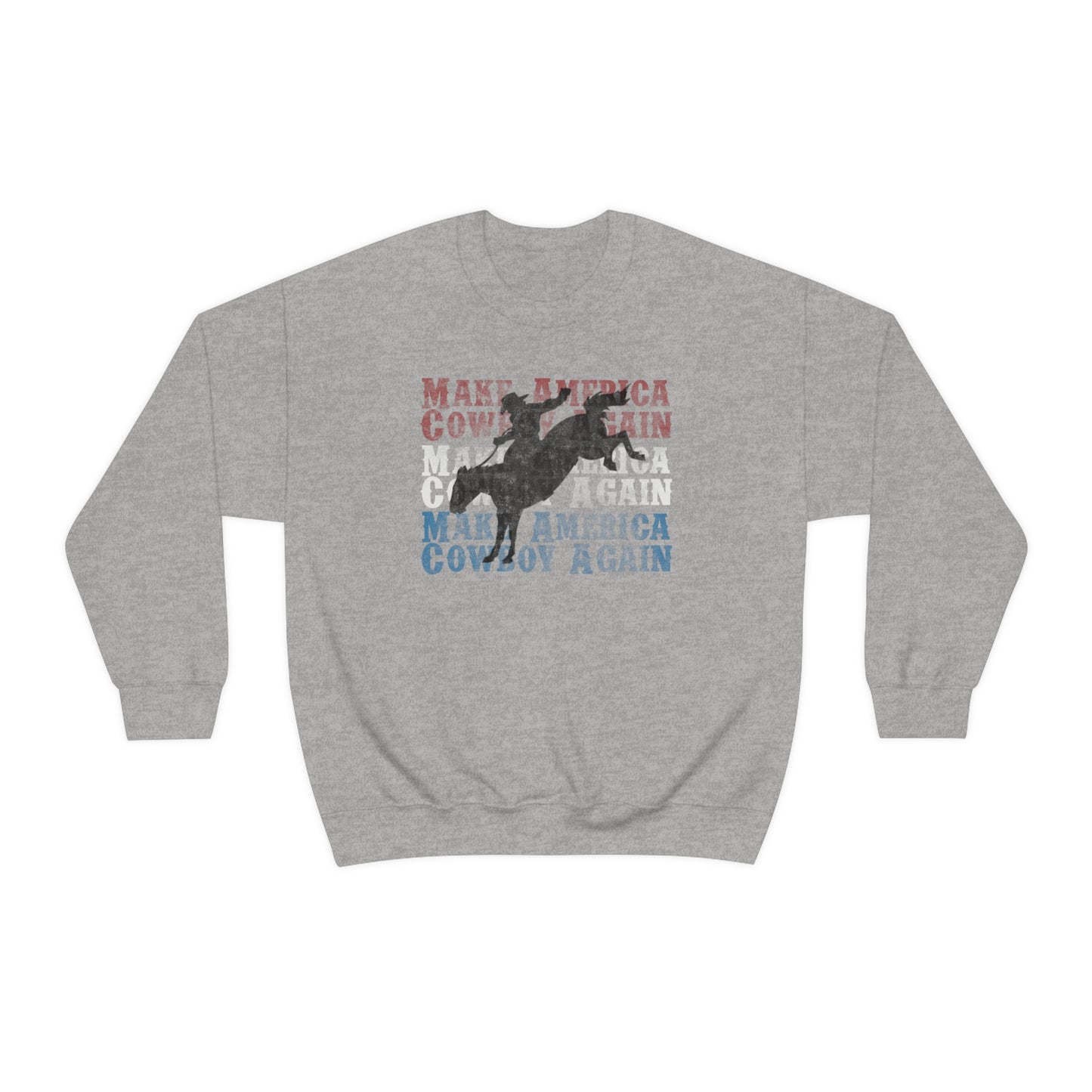 "Make America Cowboy Again" - Unisex Heavy Blend™ Crewneck Sweatshirt