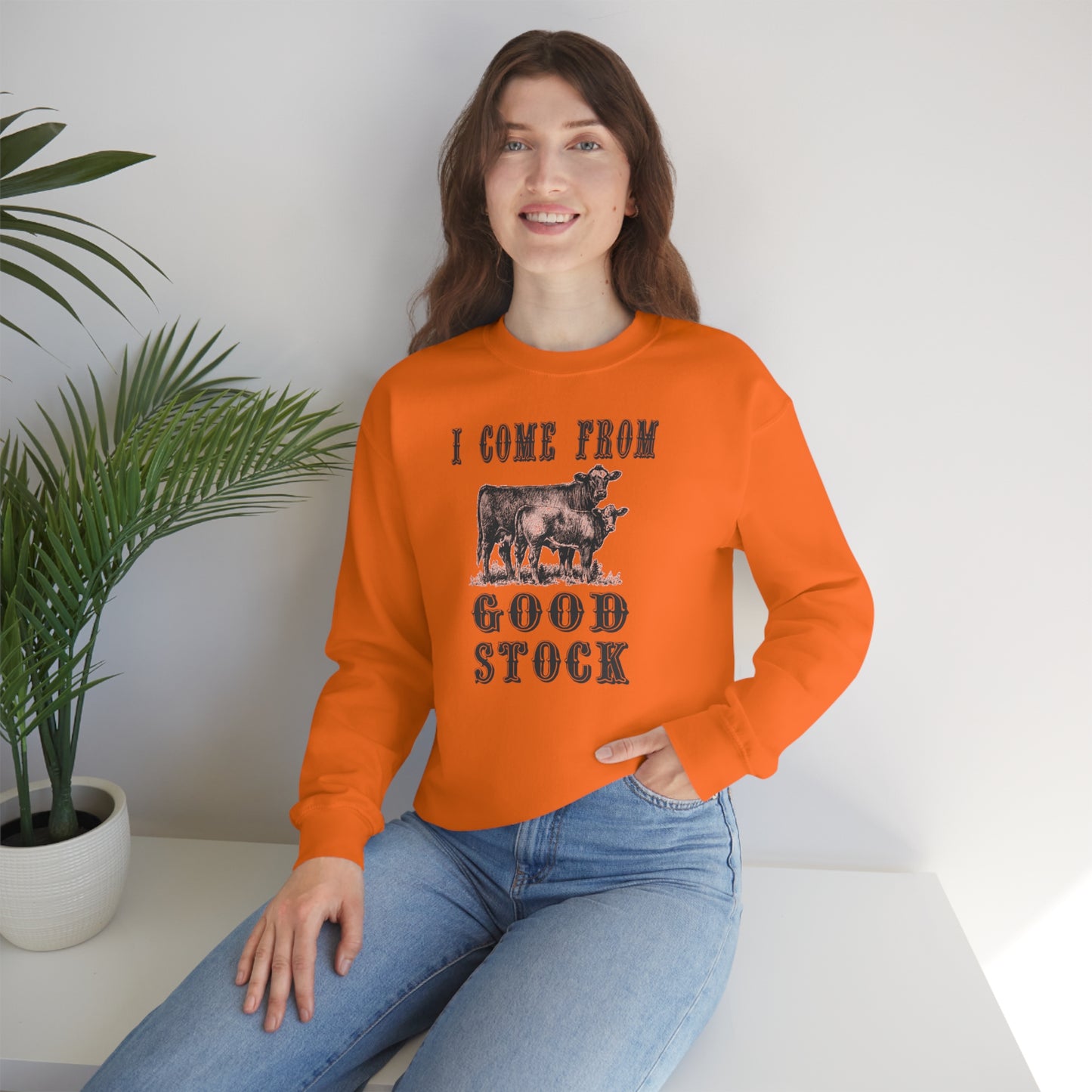 "I come from Good Stock" - Unisex Heavy Blend™ Crewneck Sweatshirt