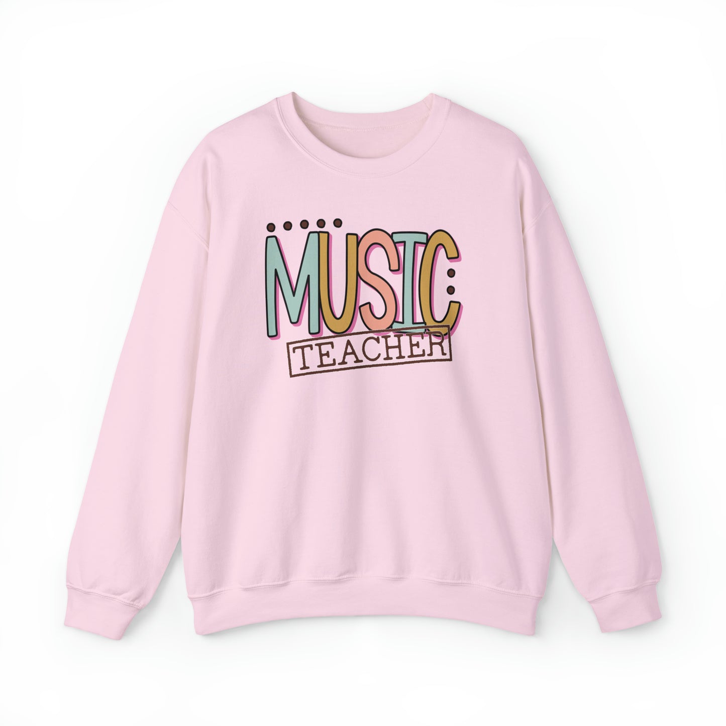 Vintage Multi-Colored Technology Teacher Lined Heavyweight Crewneck Sweatshirt